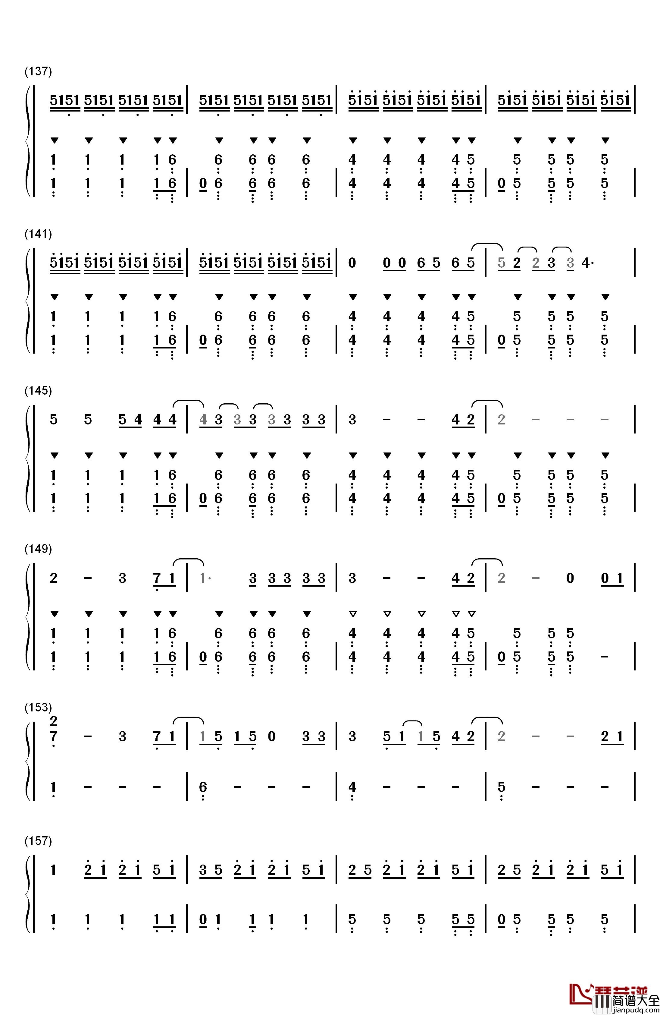 Love_Story_Meets_Viva_La_Vida钢琴简谱_数字双手_The_Piano_Guys