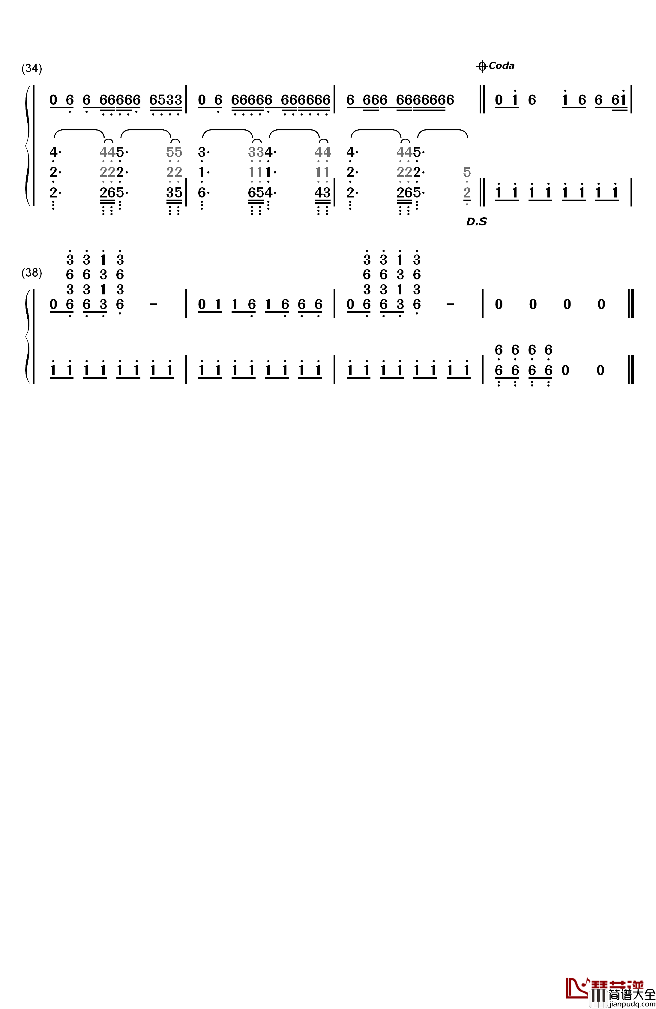 Hey_Mama钢琴简谱_数字双手_David_Guetta