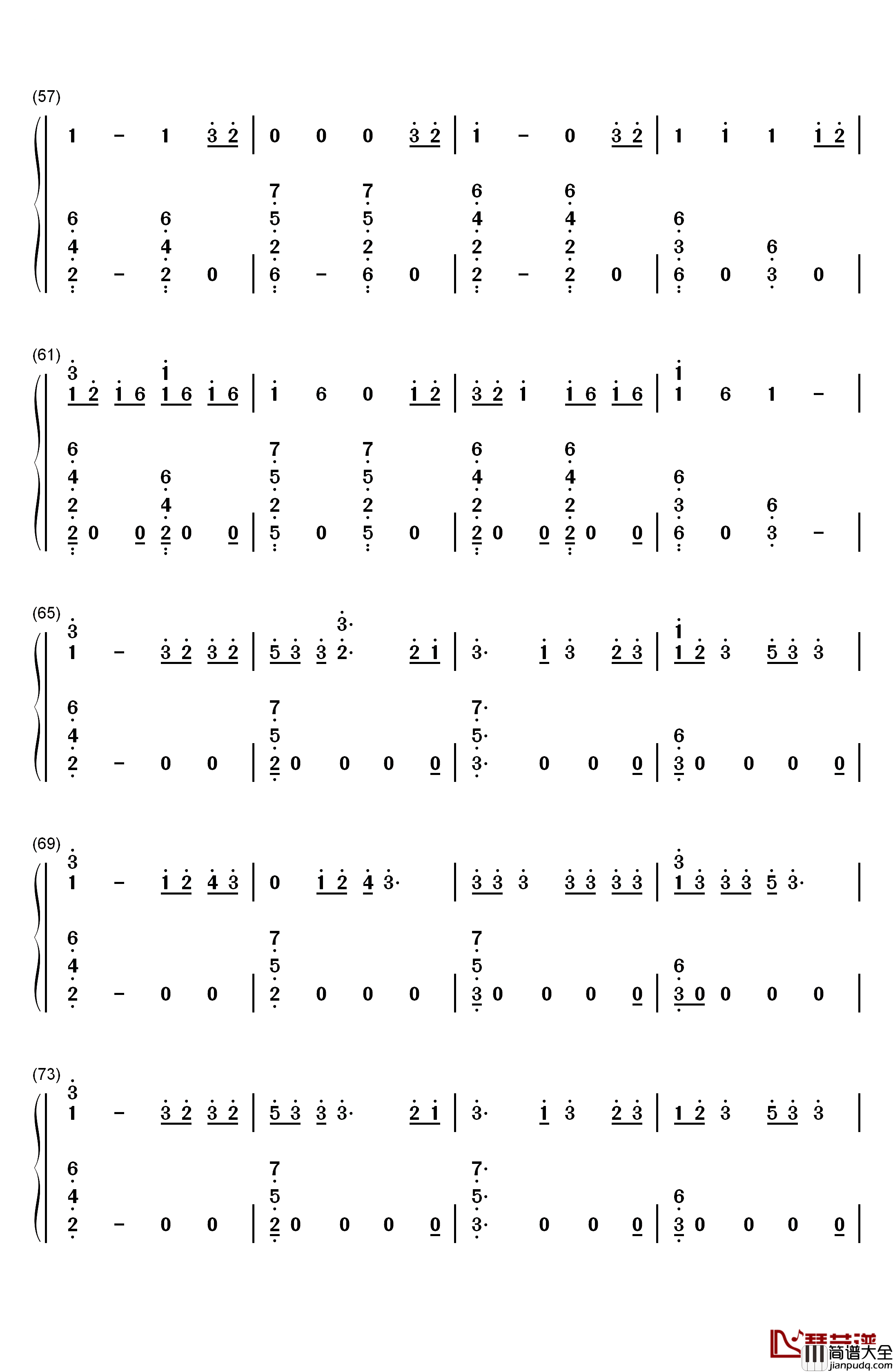 Dawn_Of_Us钢琴简谱_数字双手_王嘉尔