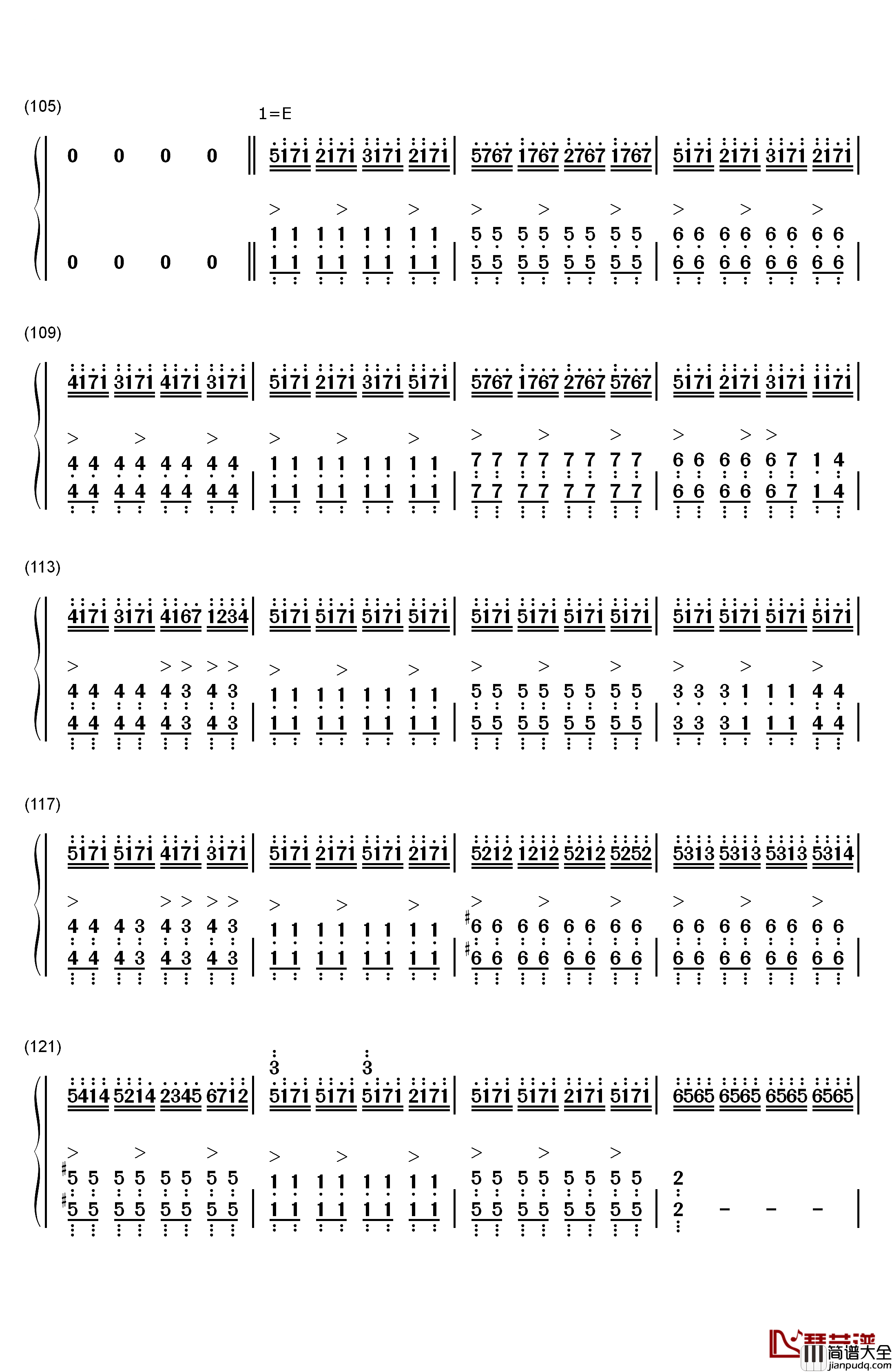 Let_It_Go伴奏钢琴简谱_数字双手_Demi_Lovato