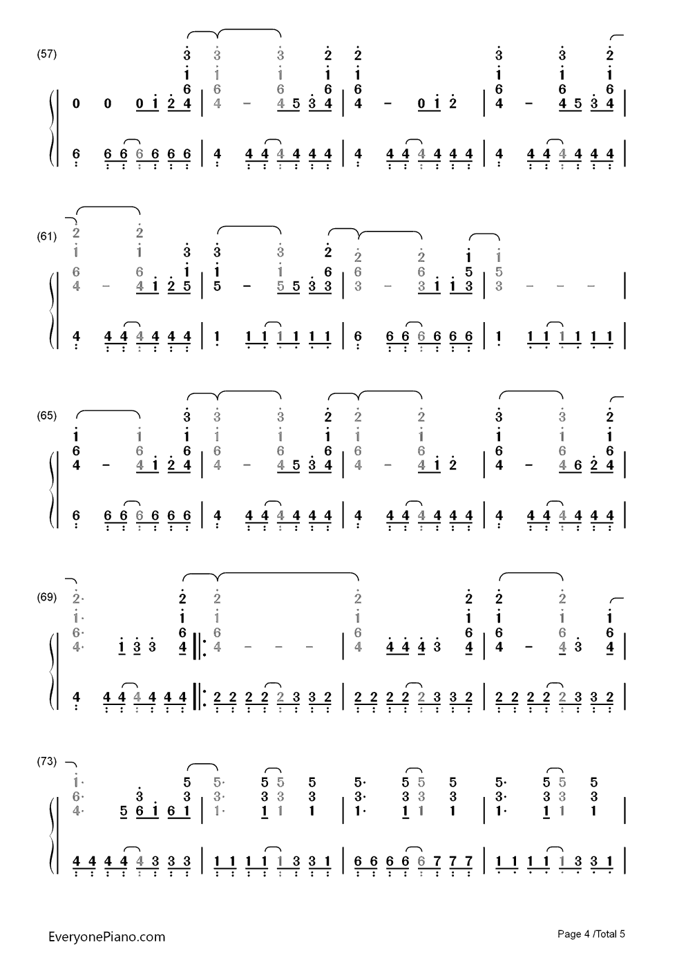 Up_with_the_Birds钢琴简谱_数字双手_Coldplay