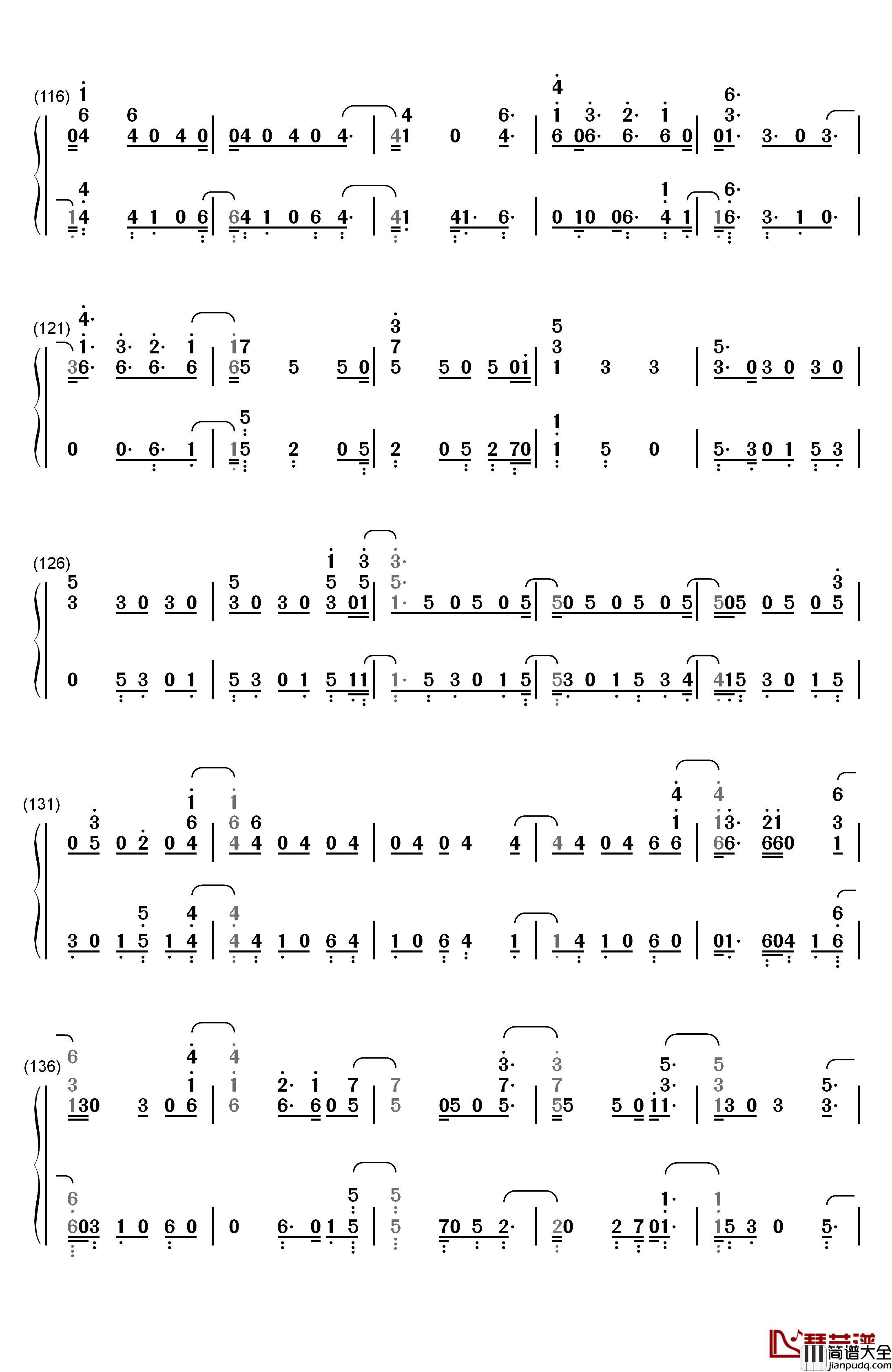 Next_to_Me钢琴简谱_数字双手_Imagine_Dragons