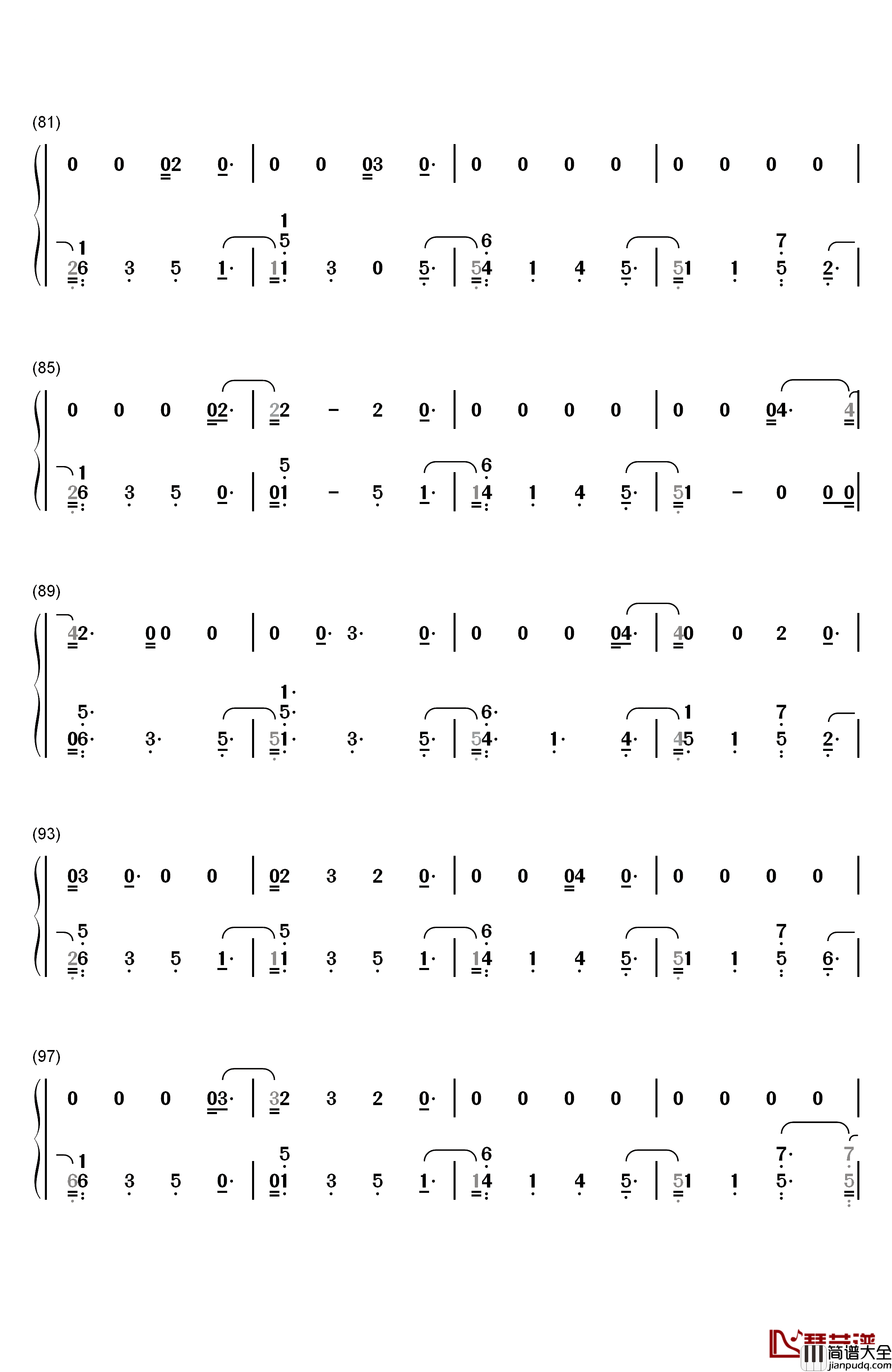 Friends钢琴简谱_数字双手_Marshmello_Anne_Marie