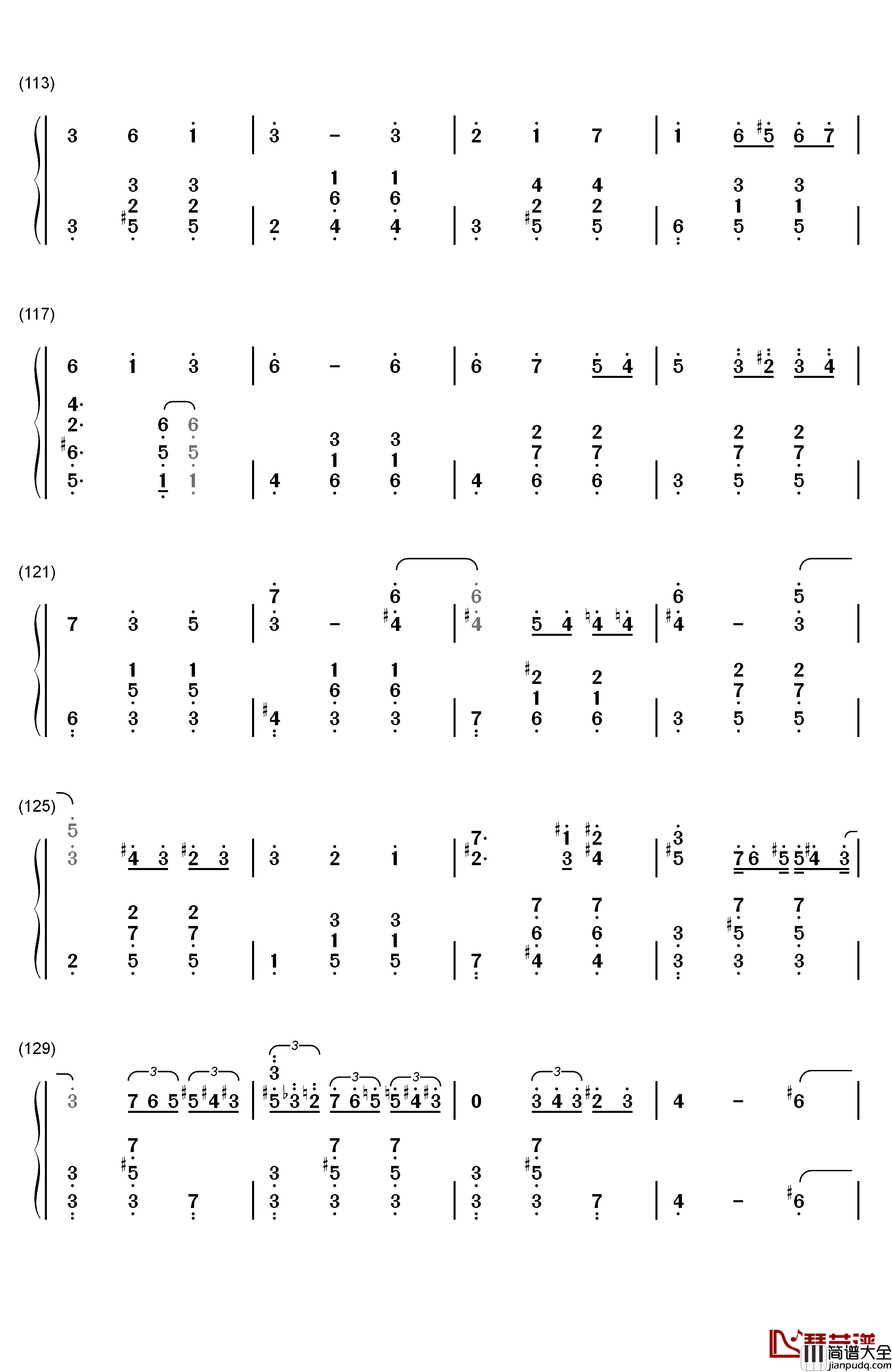 人生的旋转木马_钢琴简谱_数字双手_久石让_宫崎骏