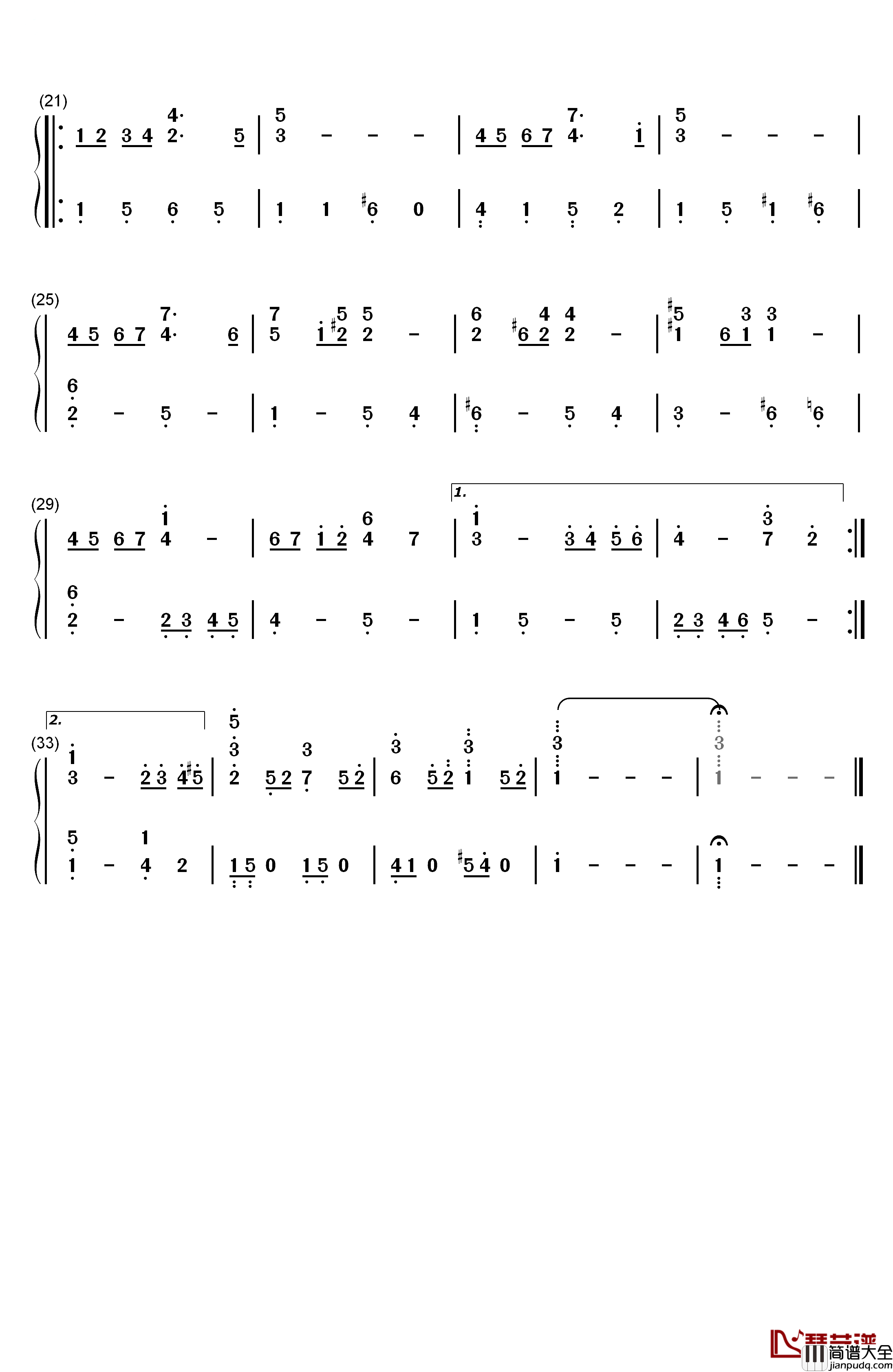 Where_is_love钢琴简谱_数字双手_Joseph_McManners__Mark_Lester