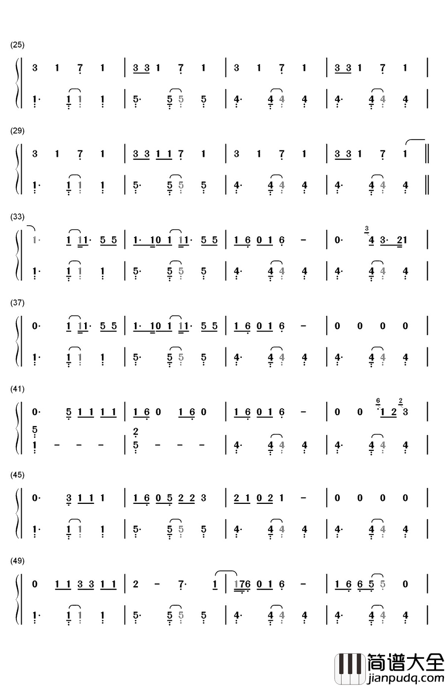 How_You_Get_The_Girl钢琴简谱_数字双手_Taylor_Swift