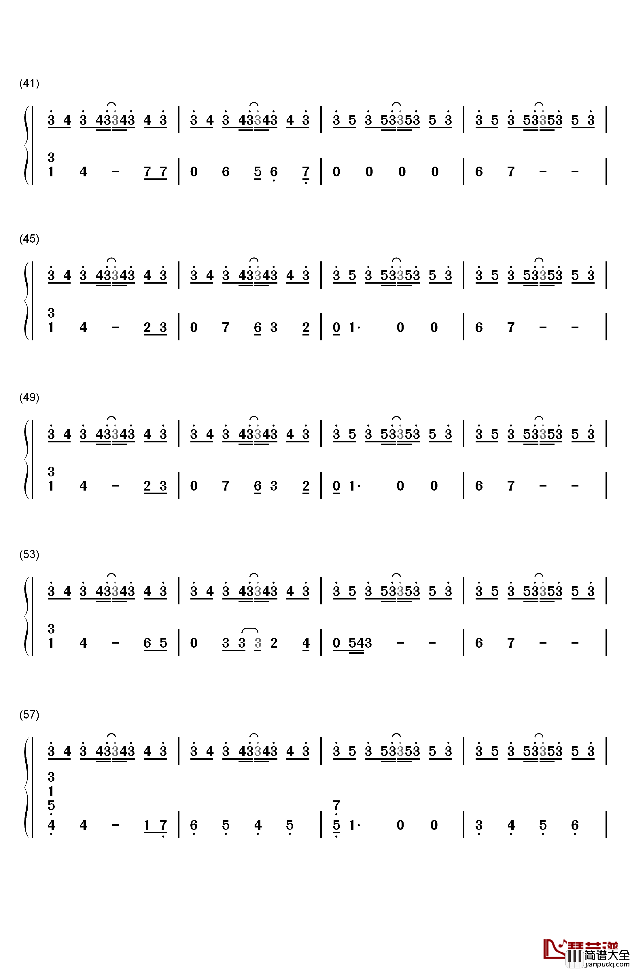 Von钢琴简谱_数字双手_菅野洋子
