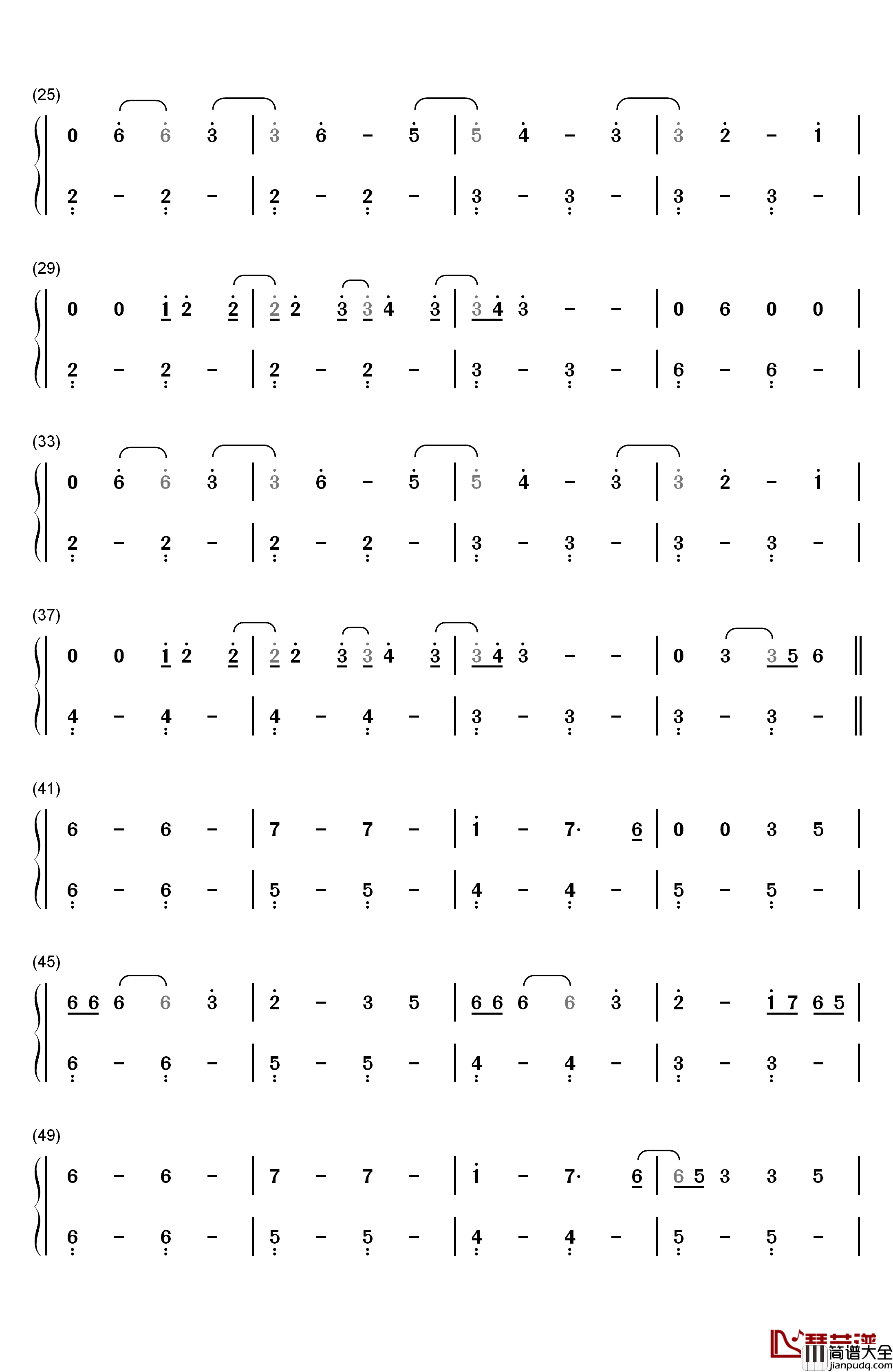How_Long钢琴简谱_数字双手_Charlie_Puth