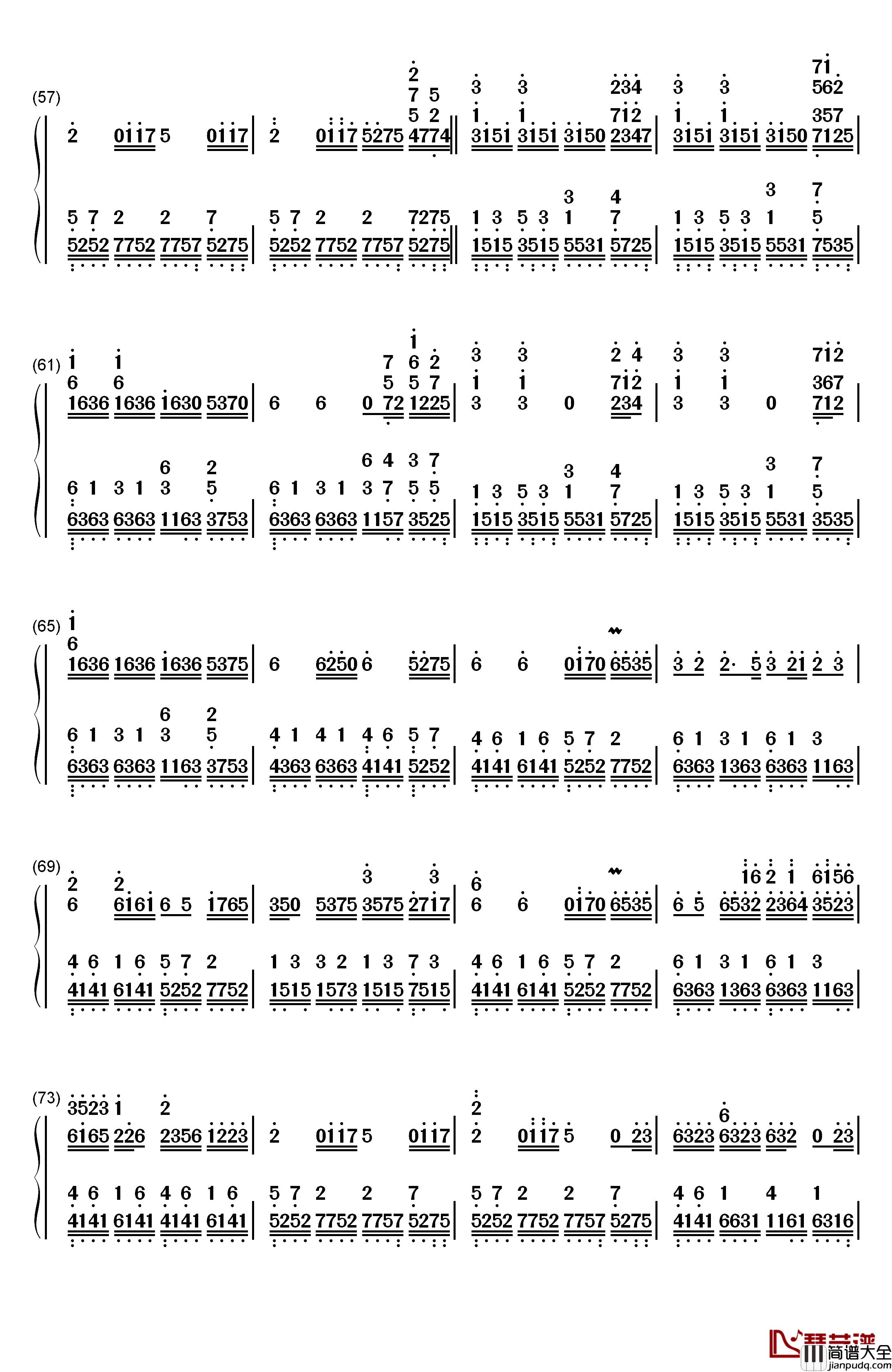 和兰花一起钢琴简谱_数字双手_Yanni__雅尼