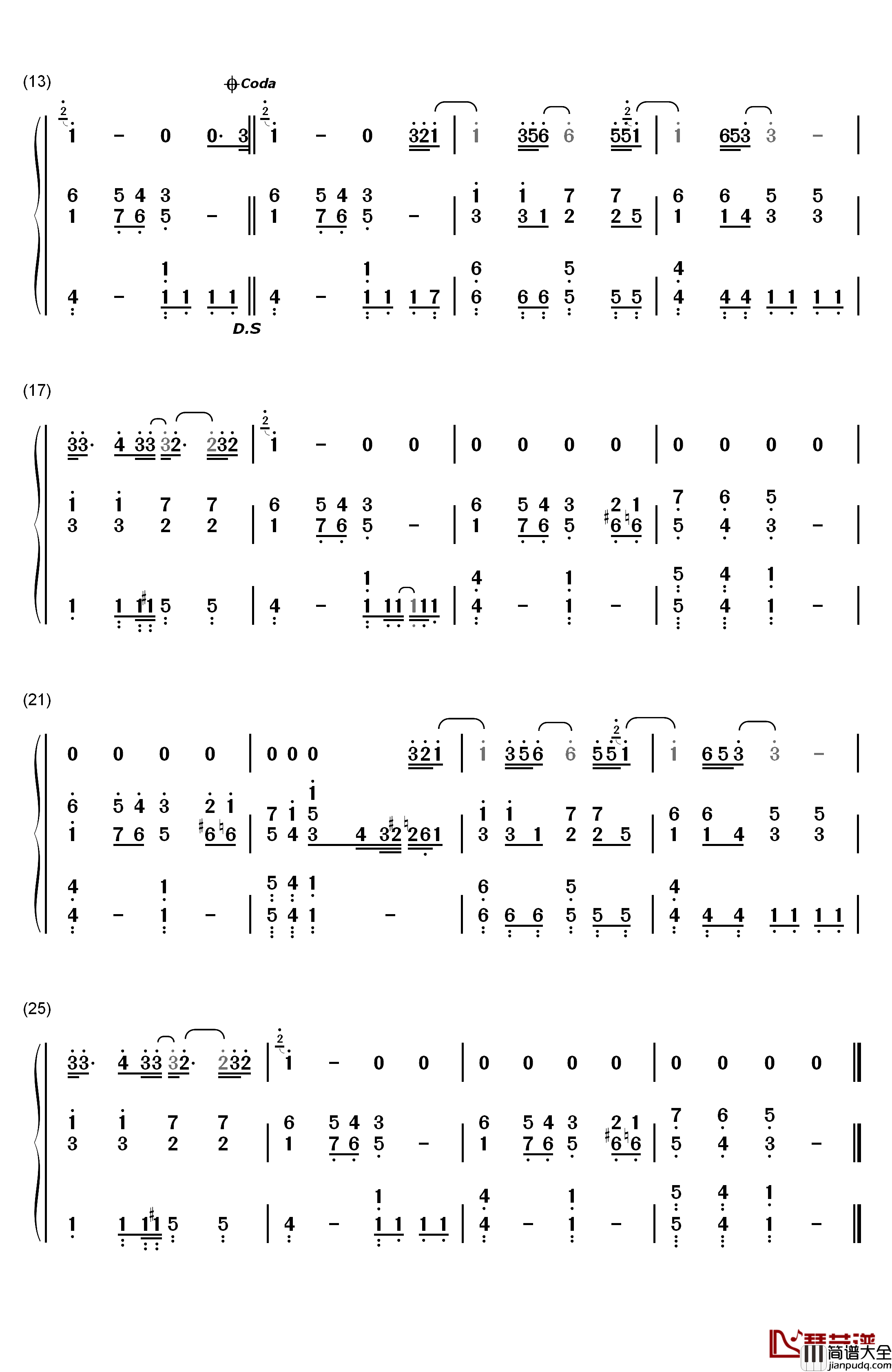 Let_It_Be钢琴简谱_数字双手_The_Beatles