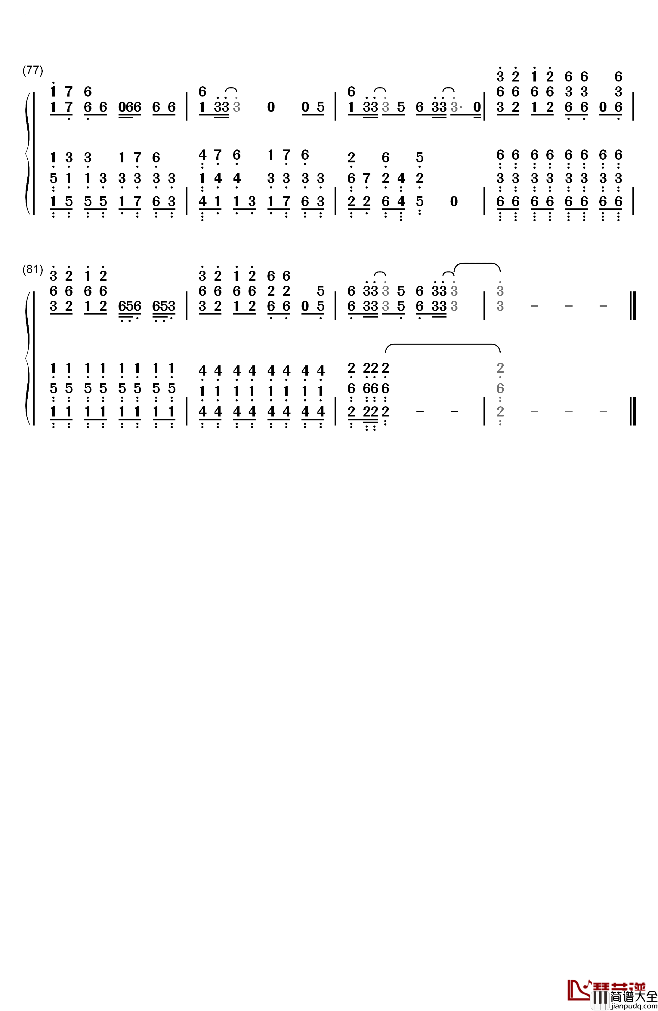 Centuries钢琴简谱_数字双手_Fall_Out_Boy
