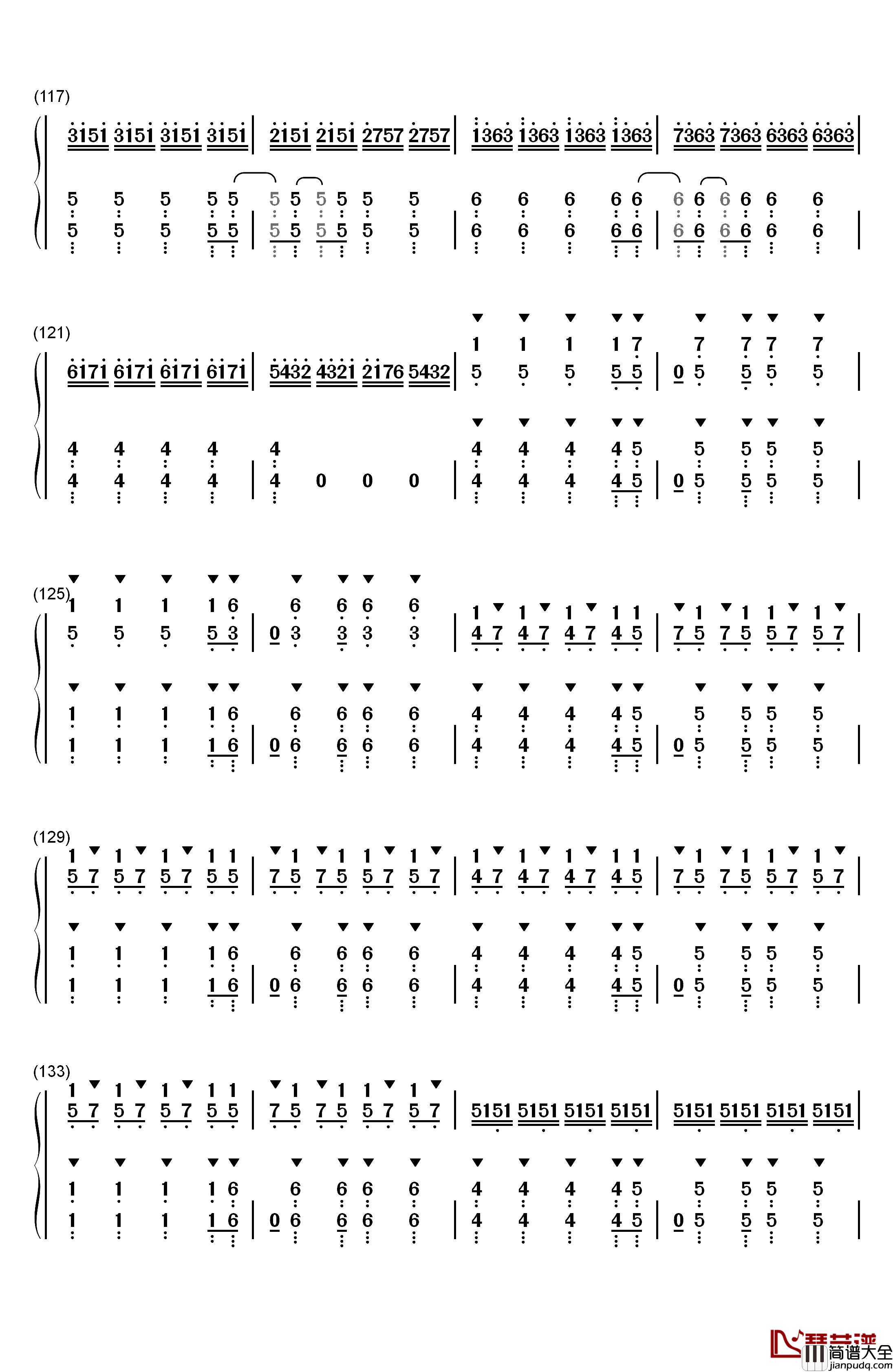 Love_Story_Meets_Viva_La_Vida钢琴简谱_数字双手_The_Piano_Guys