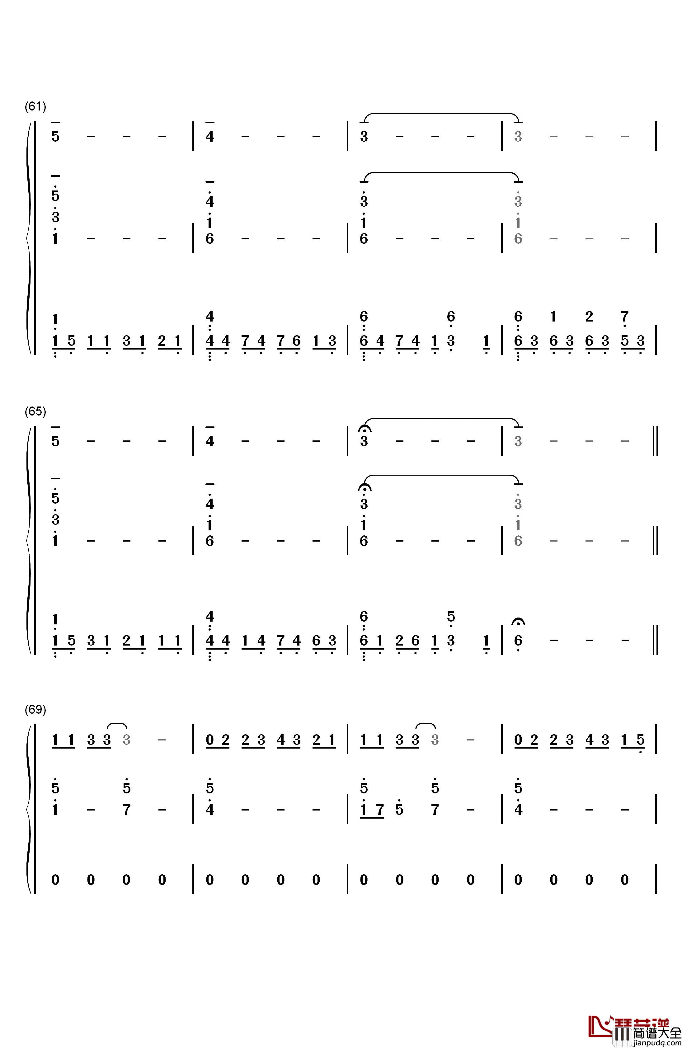 Supermarket_Flowers钢琴简谱_数字双手_Ed_Sheeran