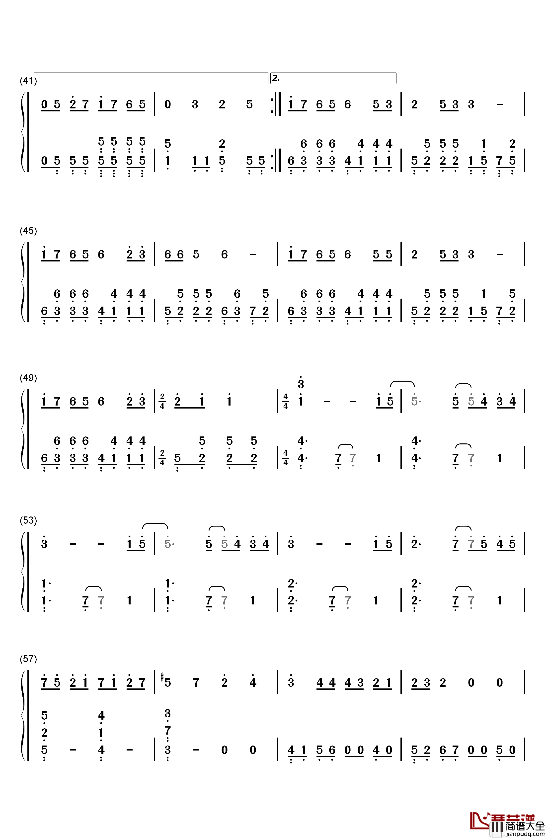PLANET钢琴简谱_数字双手_ラムジ