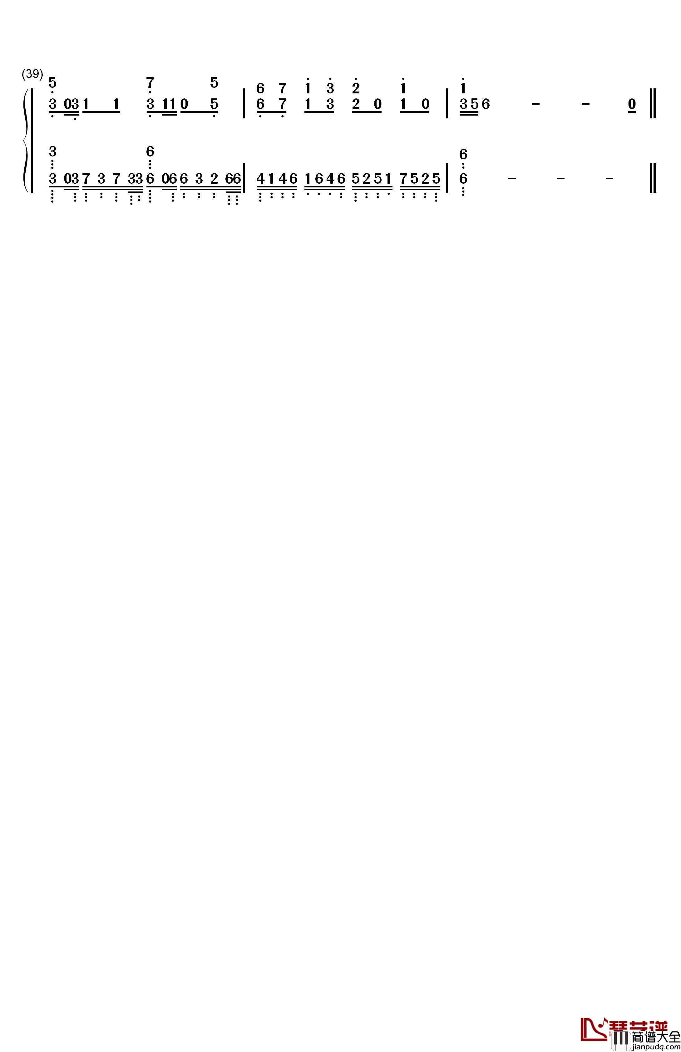 ENAMEL钢琴简谱_数字双手_SID