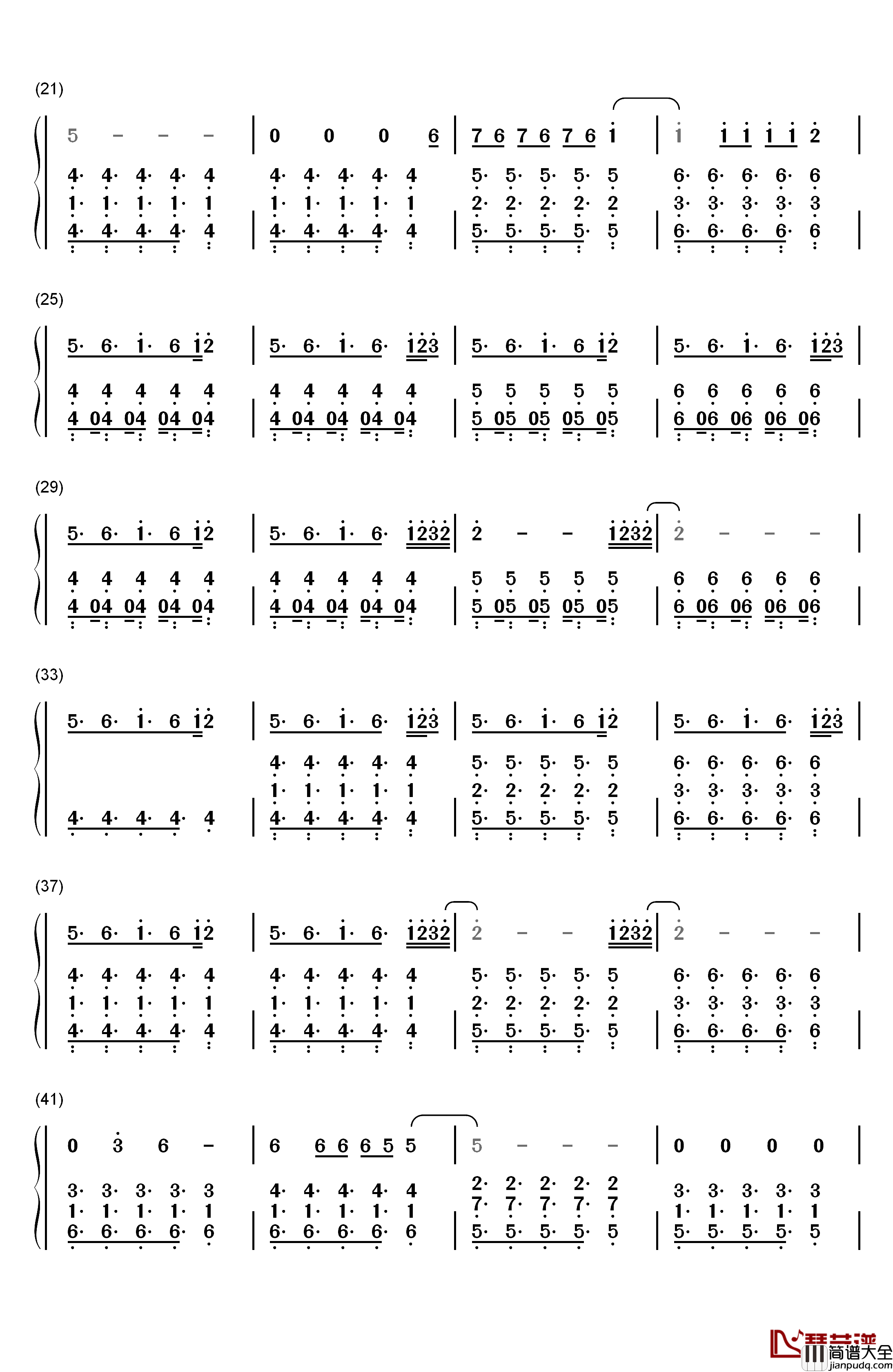 This_Is_What_You_Came_For钢琴简谱_数字双手_Calvin_Harris