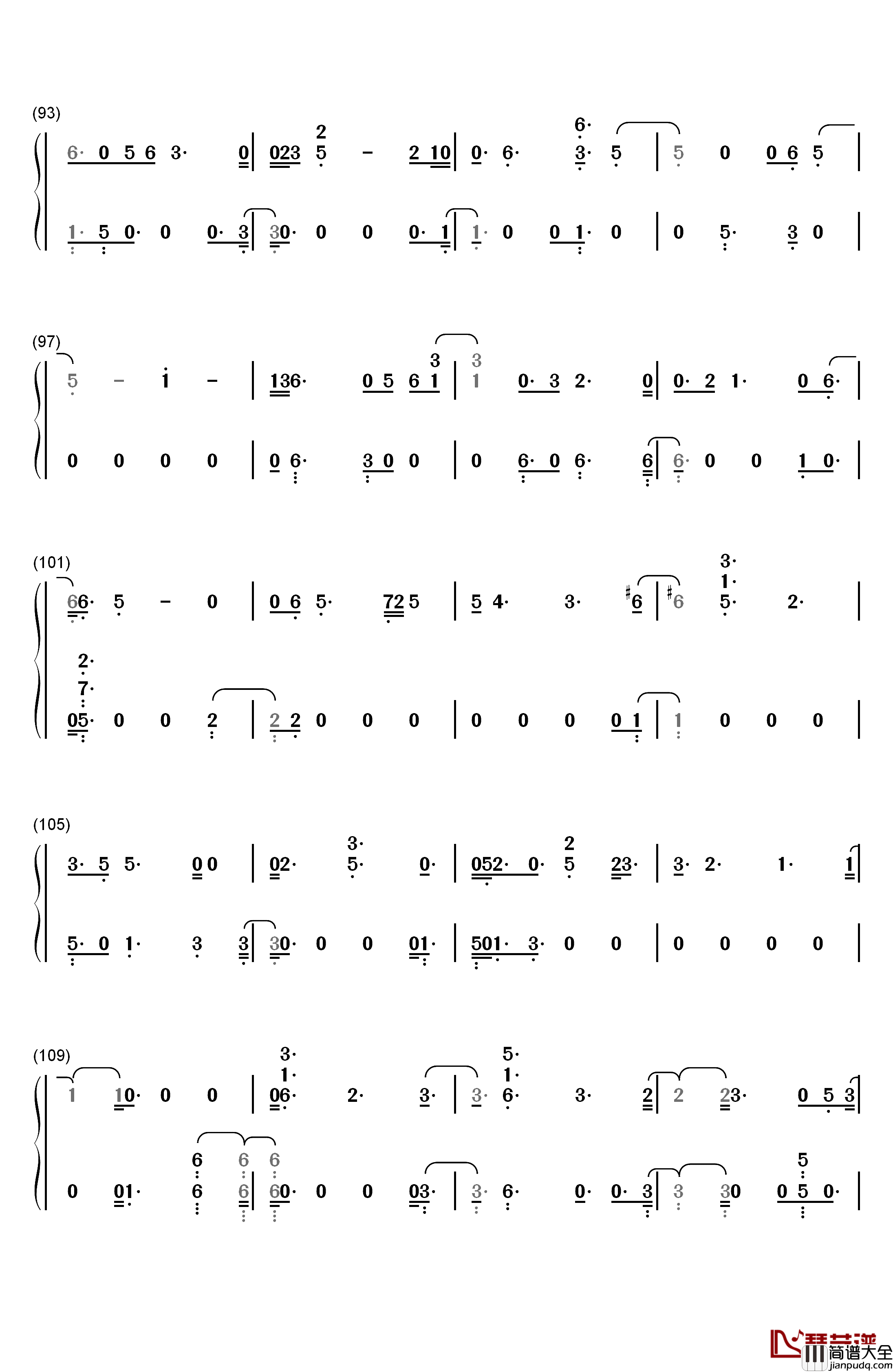 Young_Dumb_Broke钢琴简谱_数字双手_Khalid