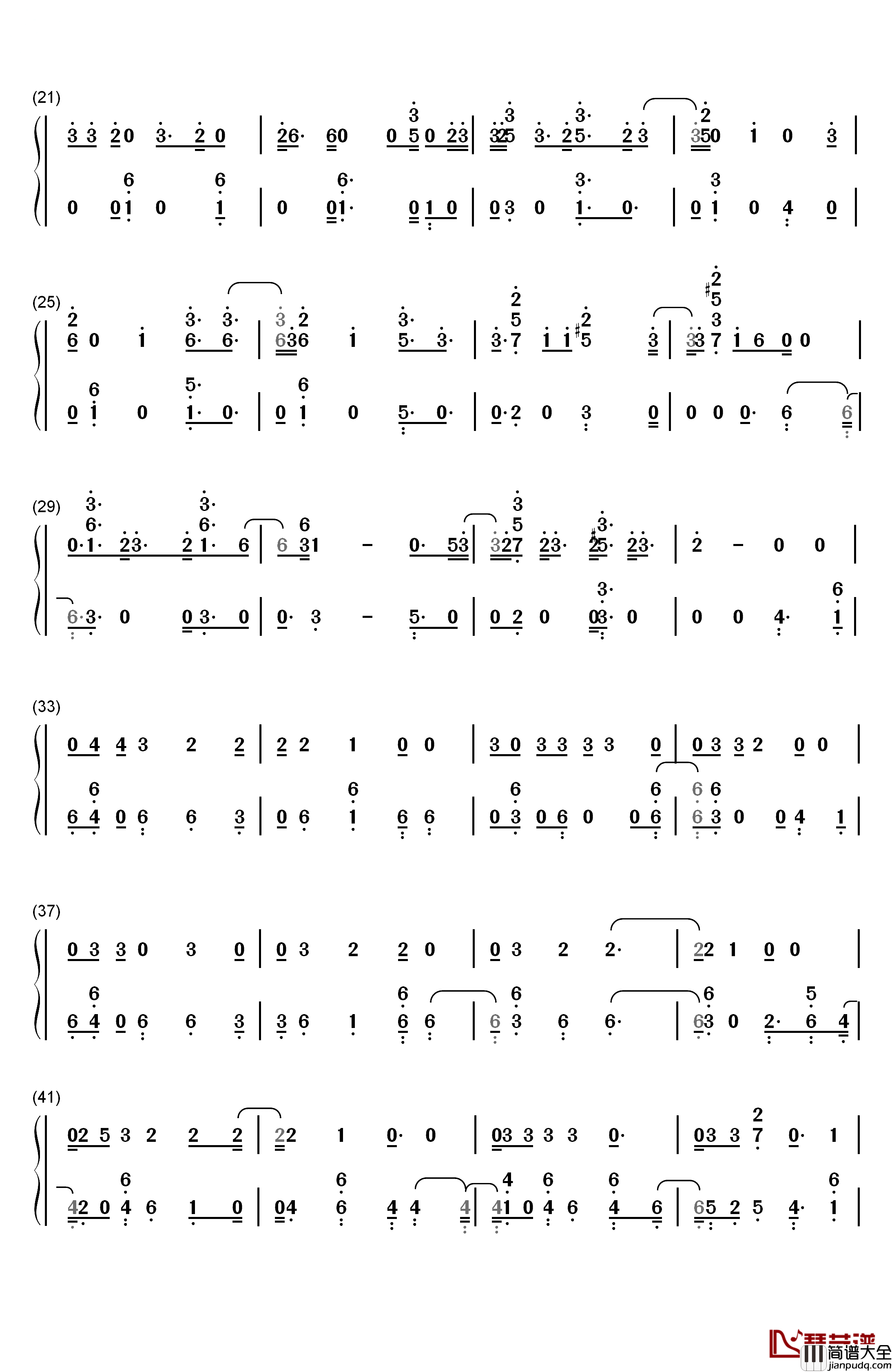Sick_Boy钢琴简谱_数字双手_The_Chainsmokers
