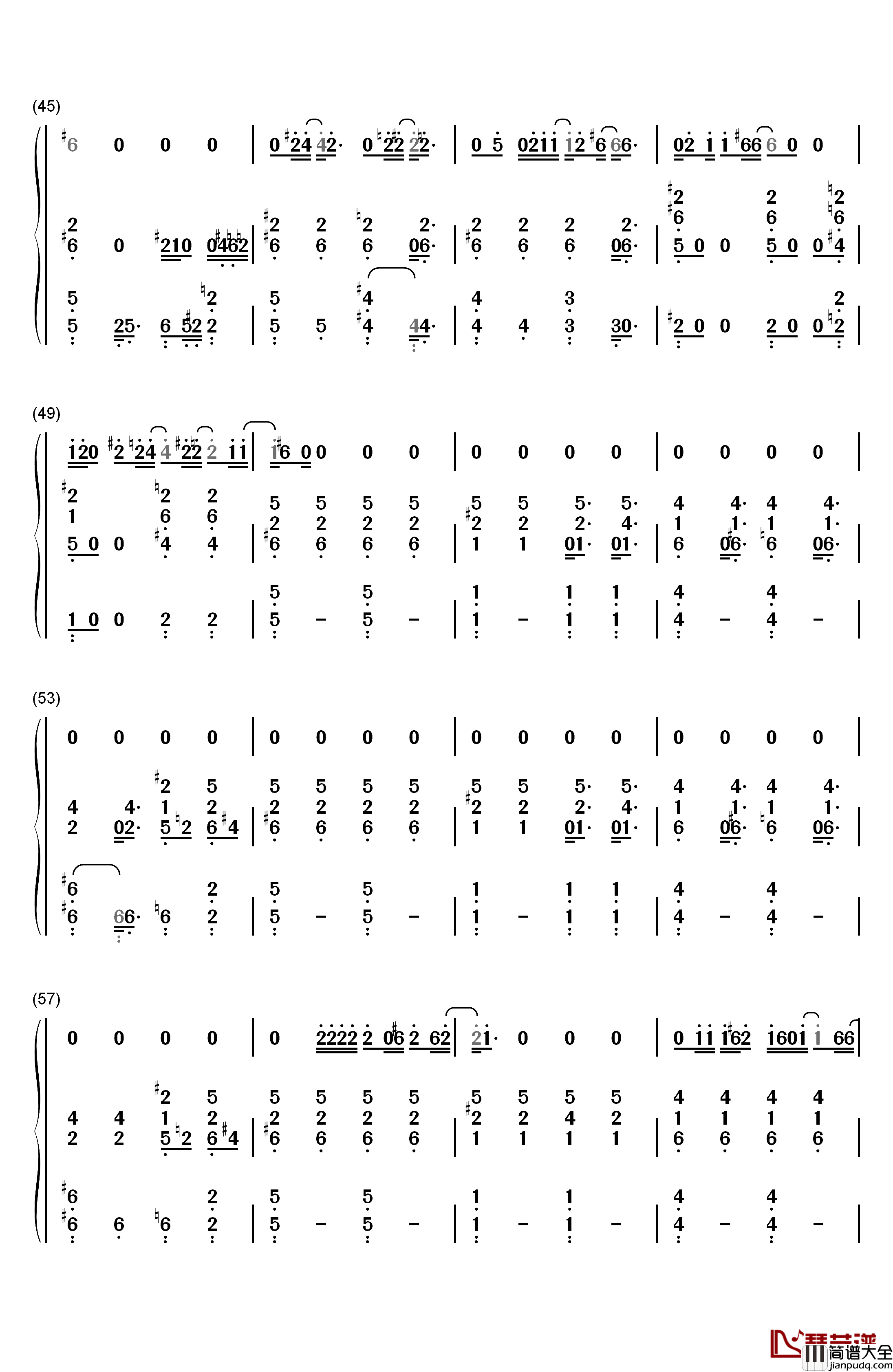 Sorry_Seems_to_Be_the_Hardest_Word钢琴简谱_数字双手_Elton_John