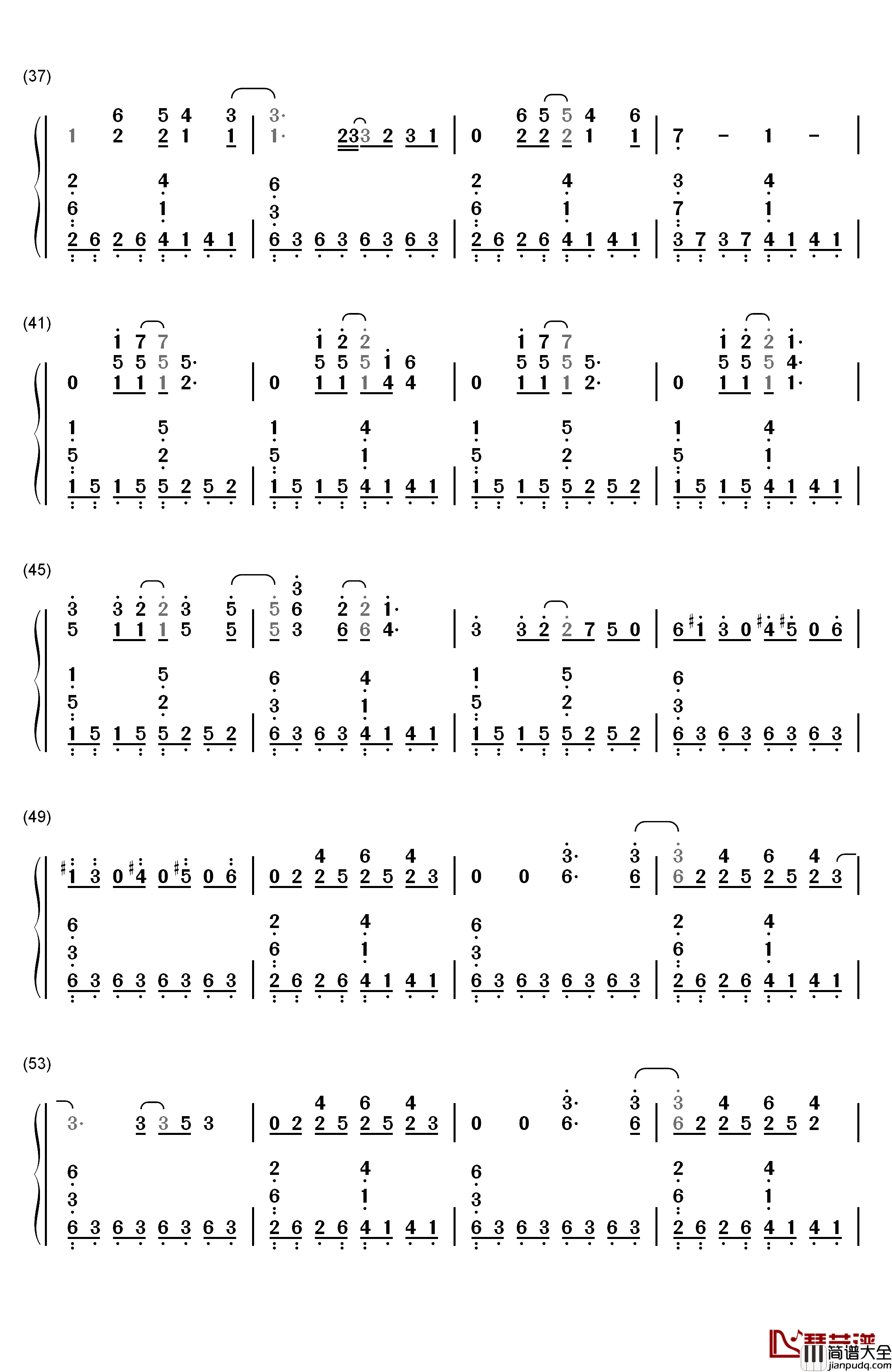 Today钢琴简谱_数字双手_The_Smashing_Pumpkins
