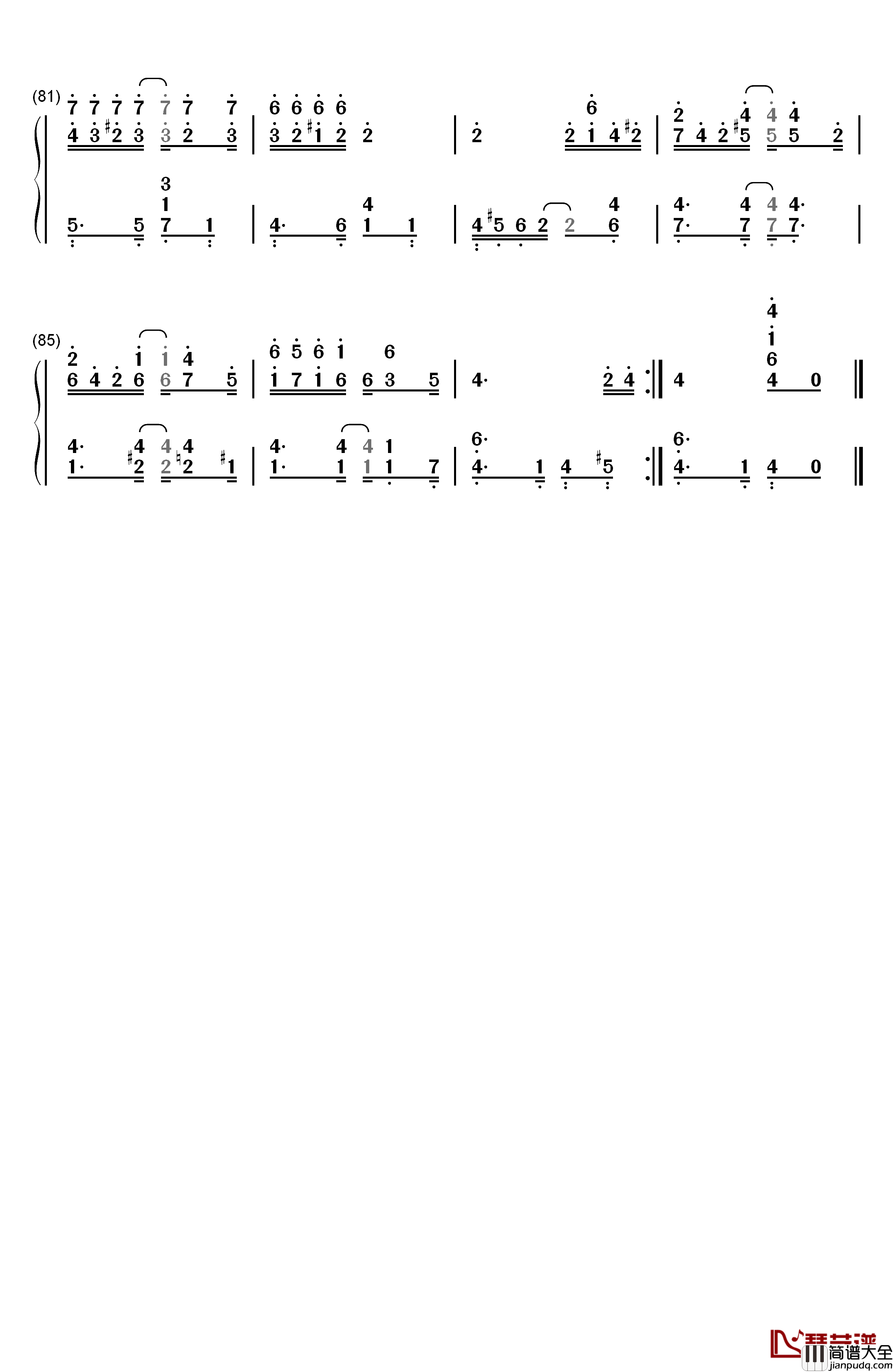 Solace钢琴简谱_数字双手_Scott_Joplin