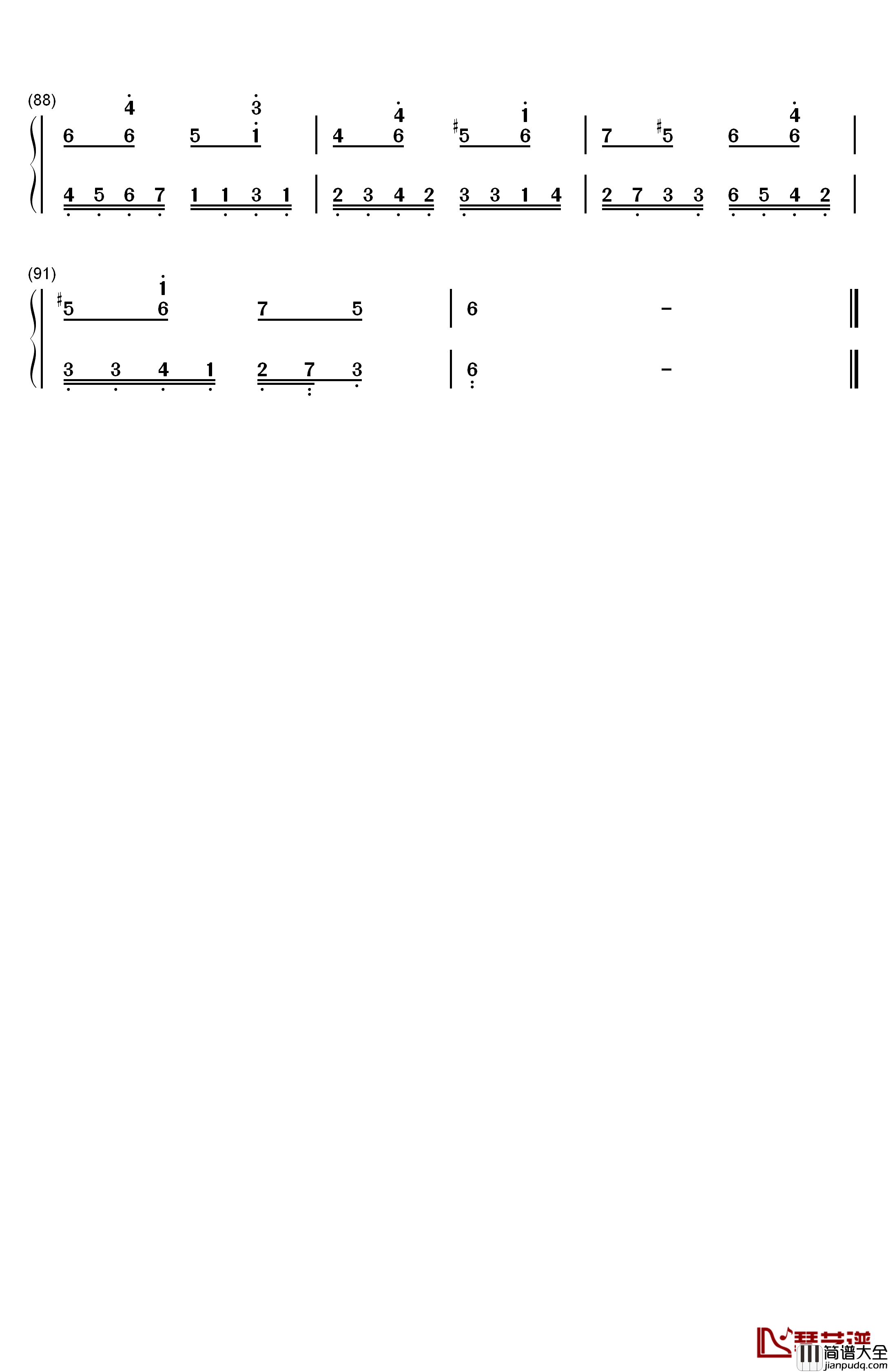 圣诞协奏曲钢琴简谱_数字双手_理查德克莱德曼