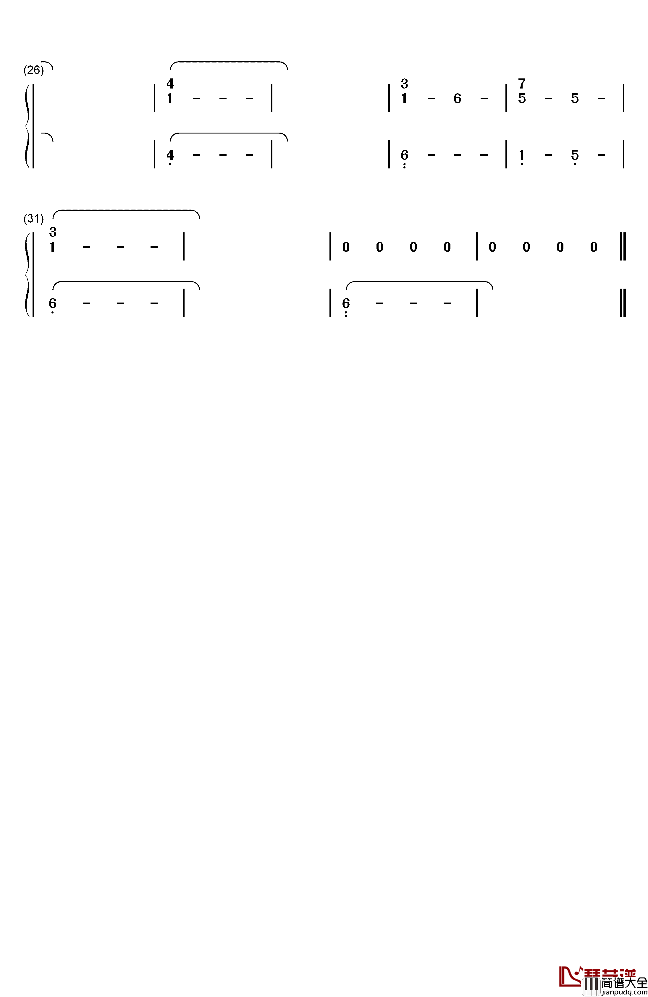 Aint_No_Sunshine钢琴简谱_数字双手_Bill_Withers