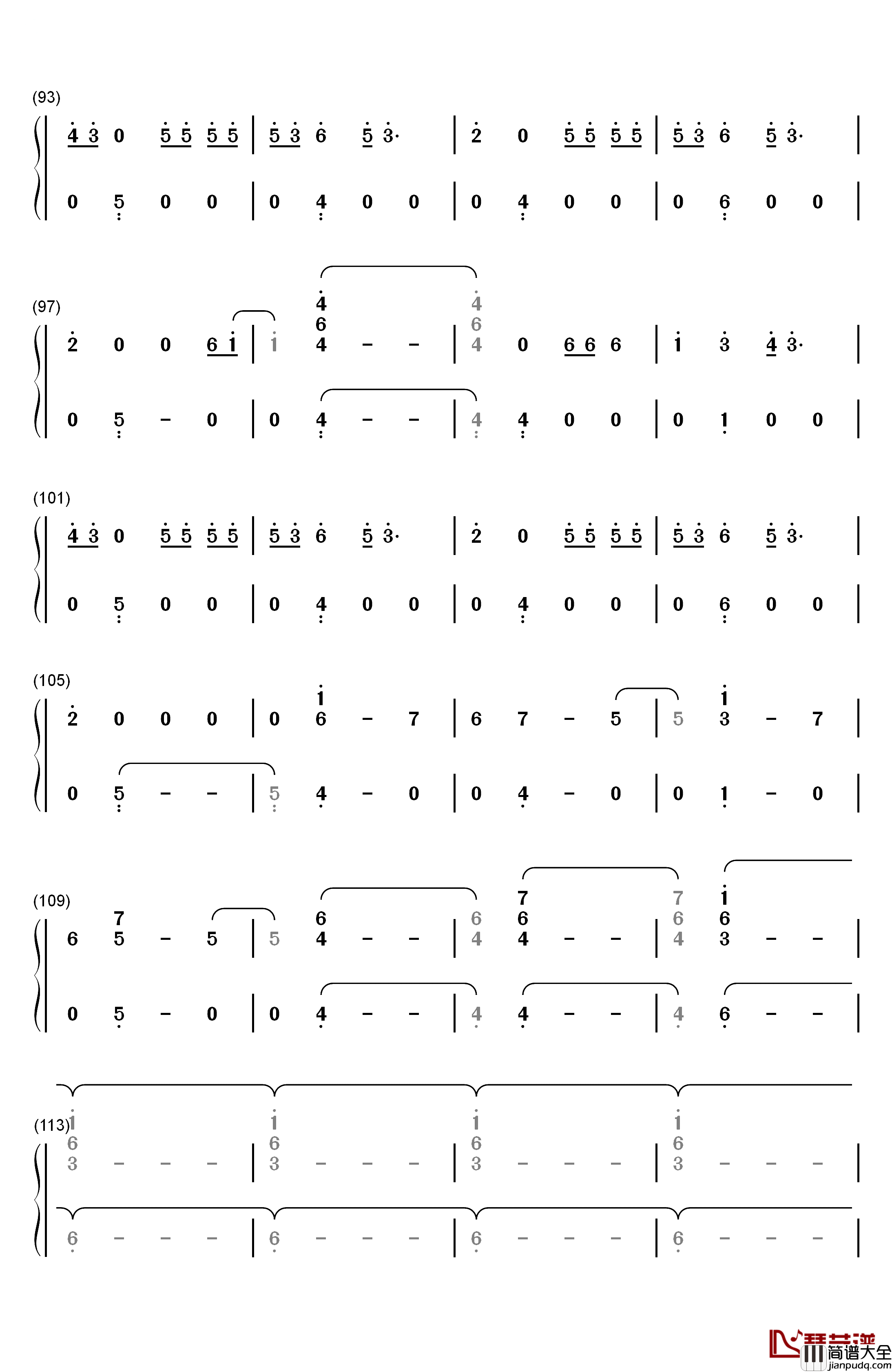 World_Gone_Mad钢琴简谱_数字双手_Bastille