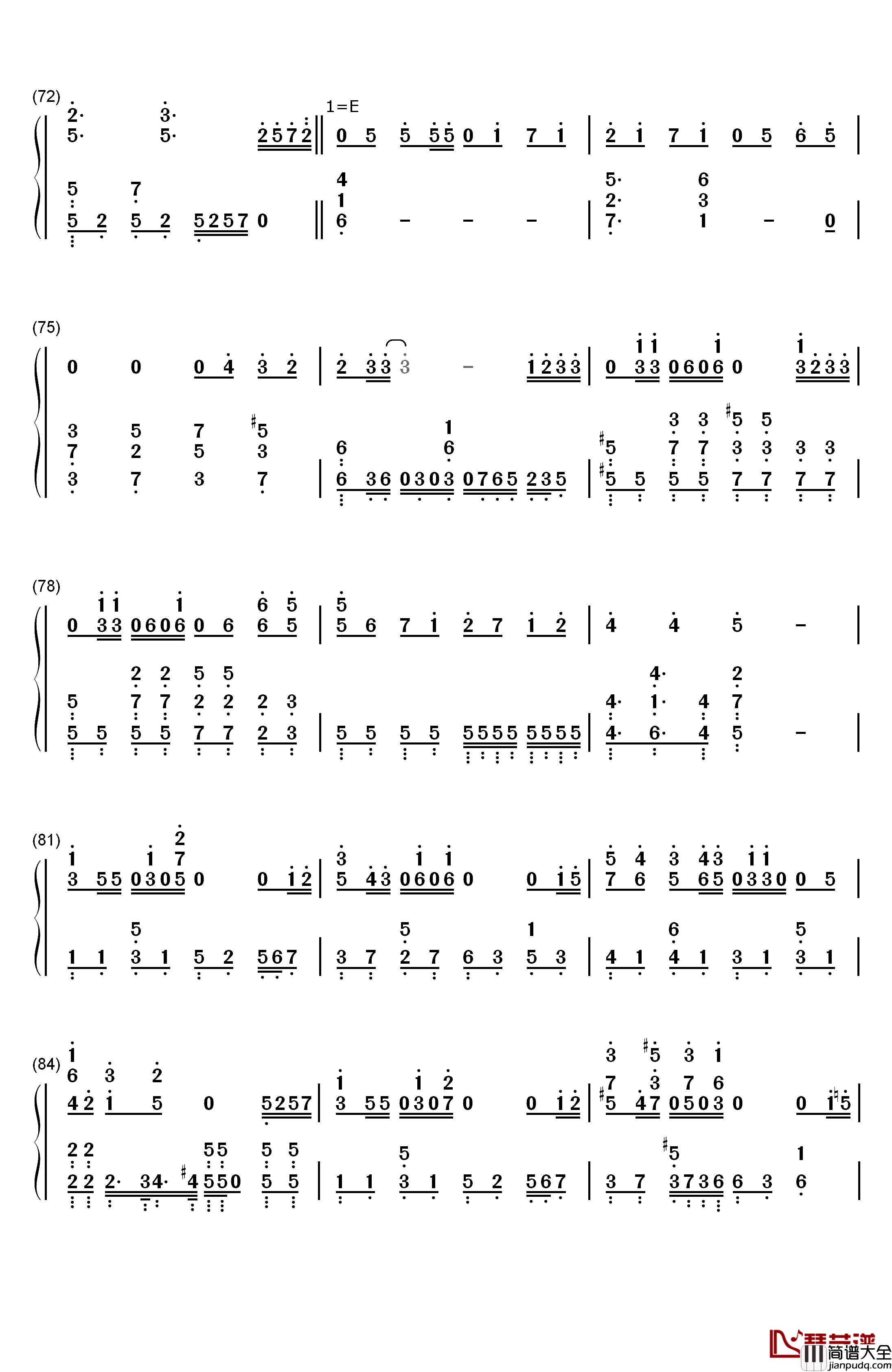 爱してるばんざーい！钢琴简谱_数字双手_μ's