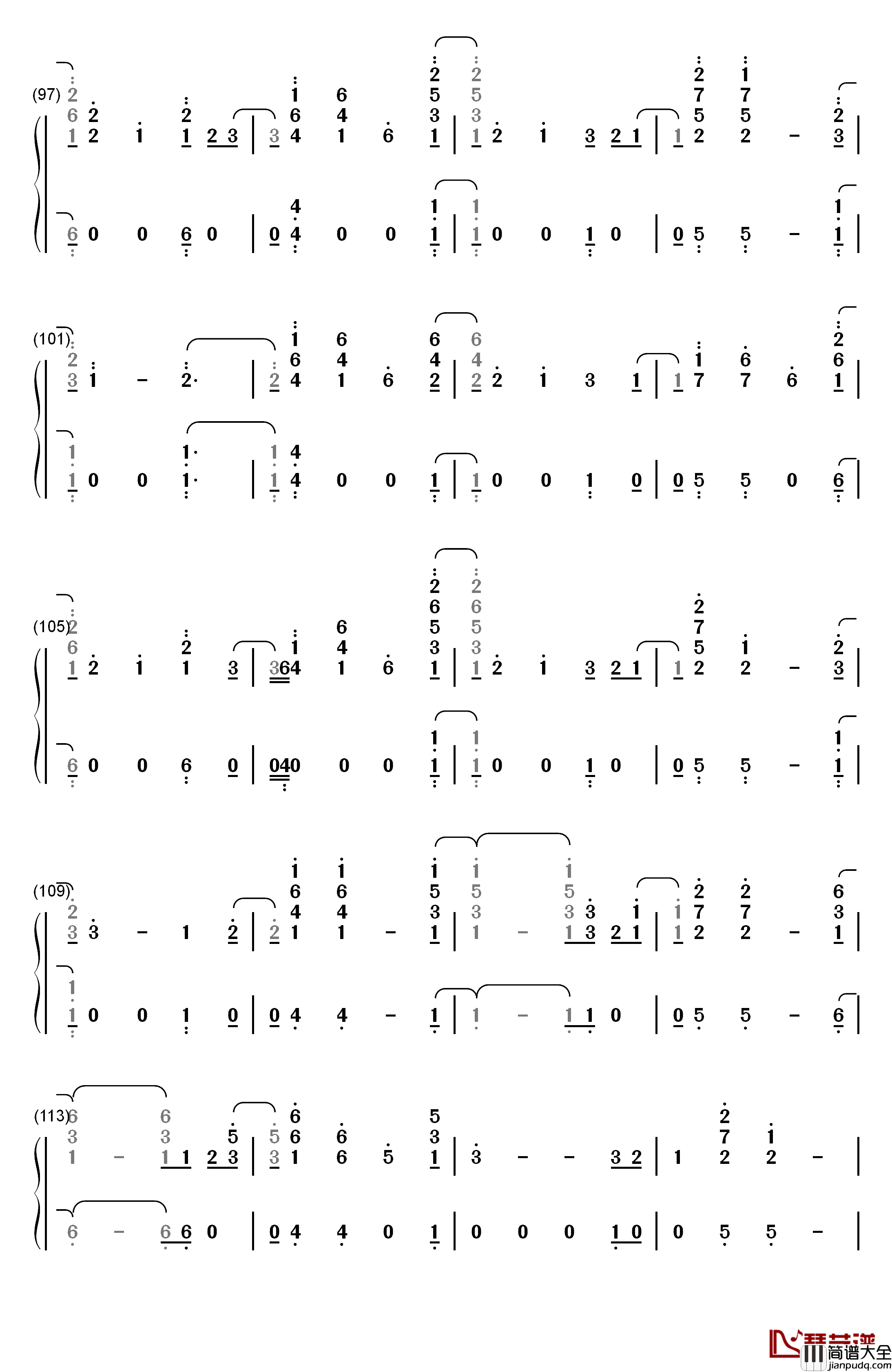 These_Days钢琴简谱_数字双手_Rudimental