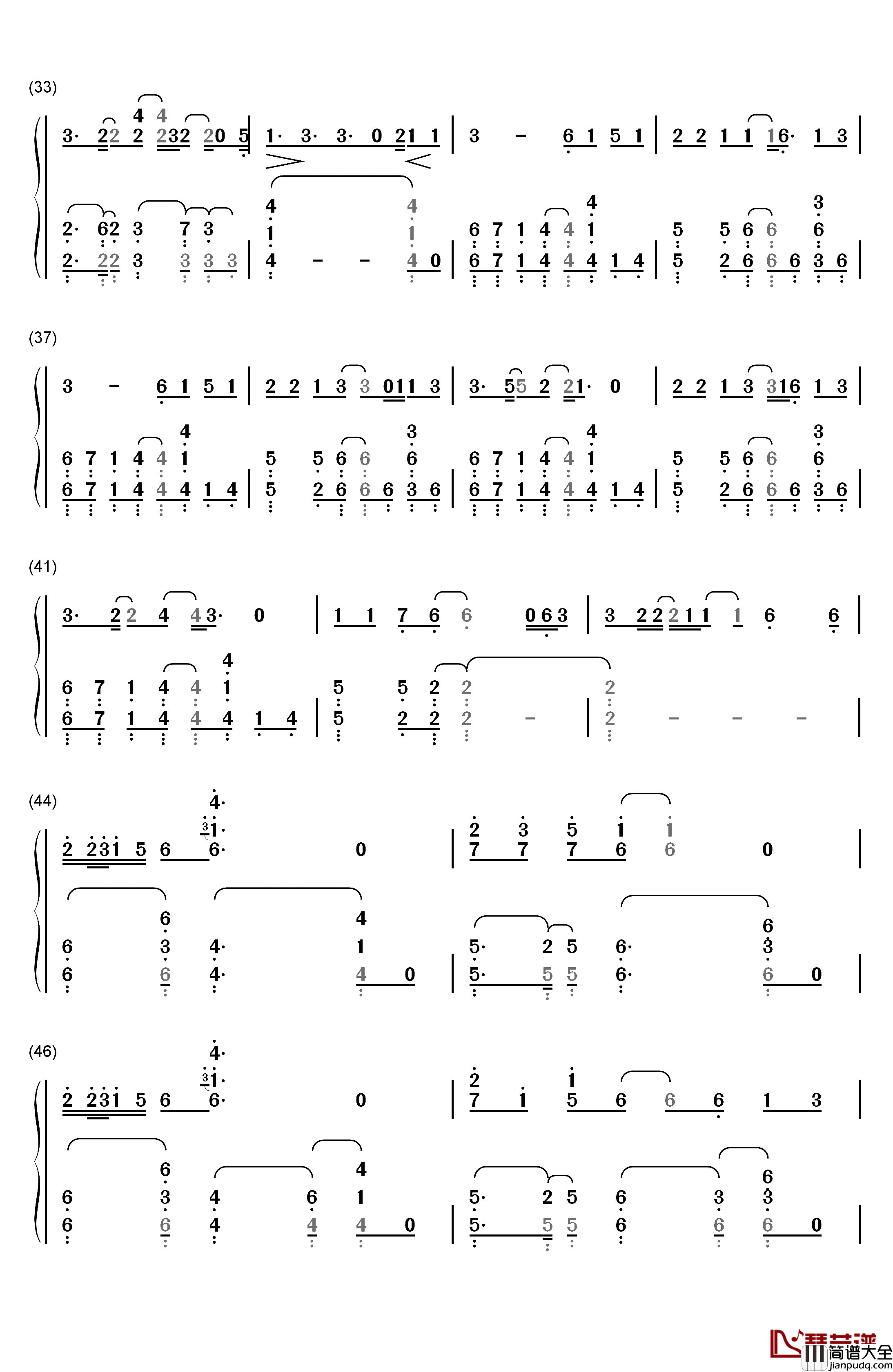 I_See_Fire钢琴简谱_数字双手_Ed_Sheeran