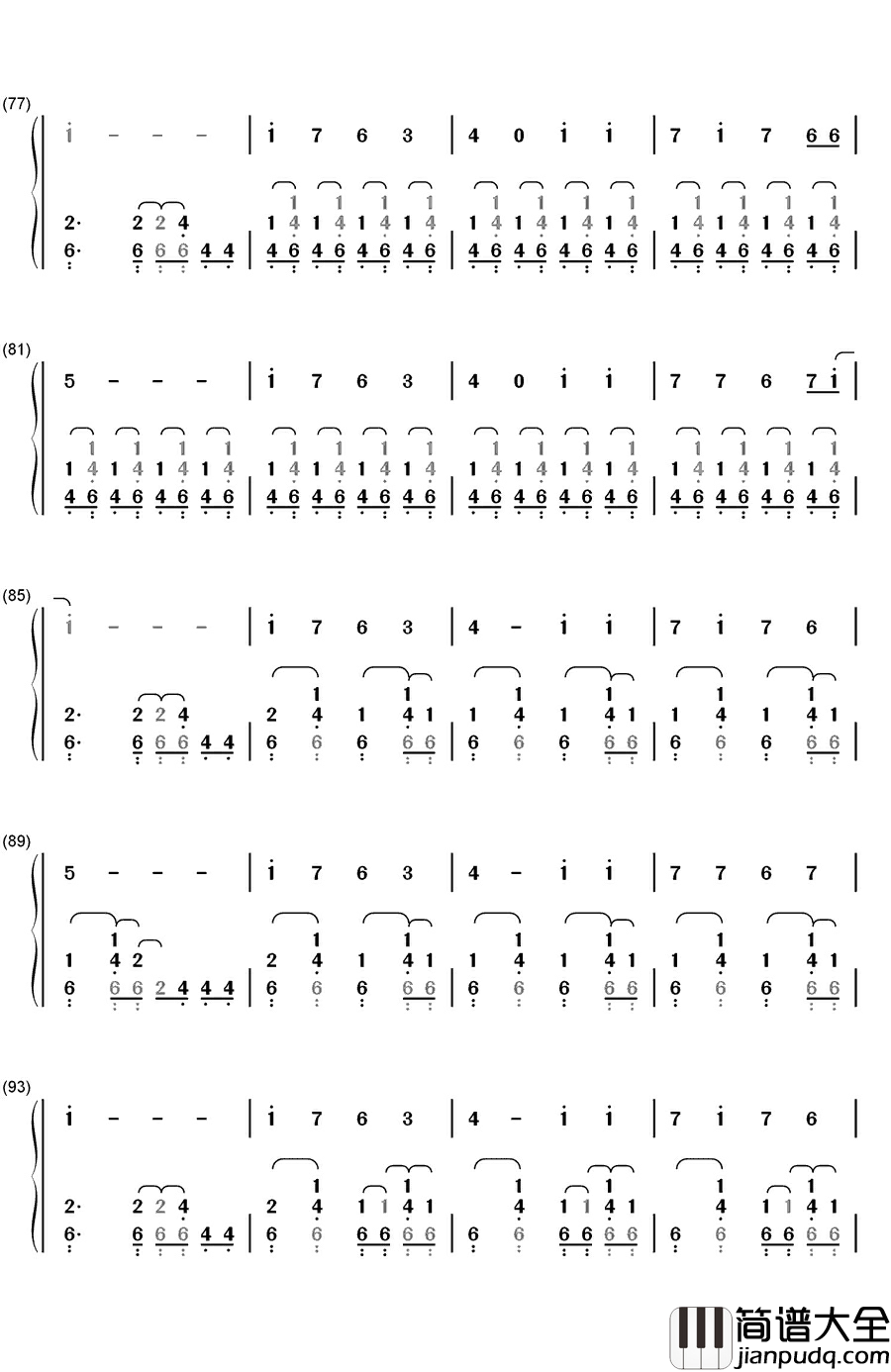 想见你（会いたかった）钢琴简谱_数字双手_AKB48