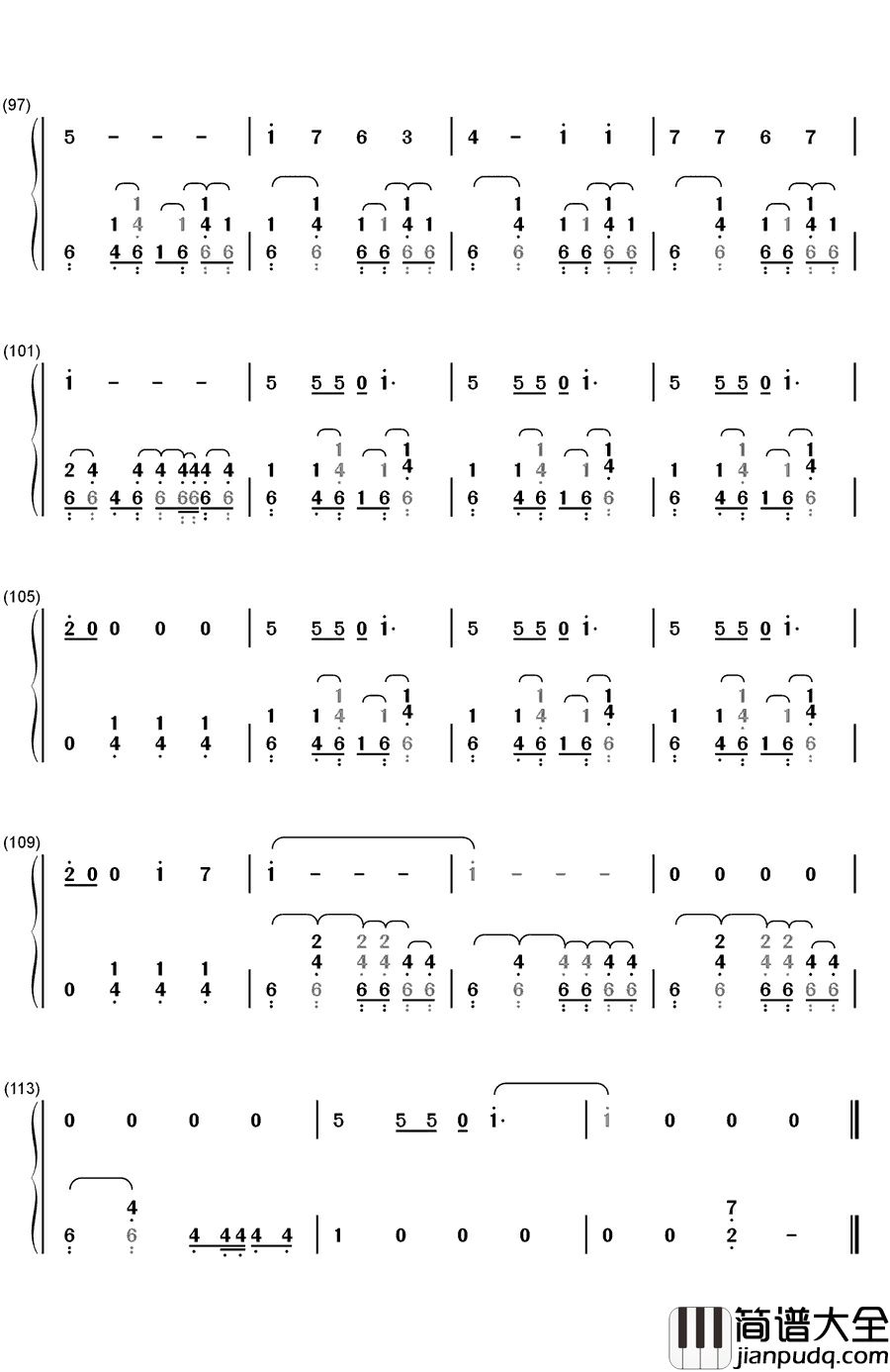 想见你（会いたかった）钢琴简谱_数字双手_AKB48
