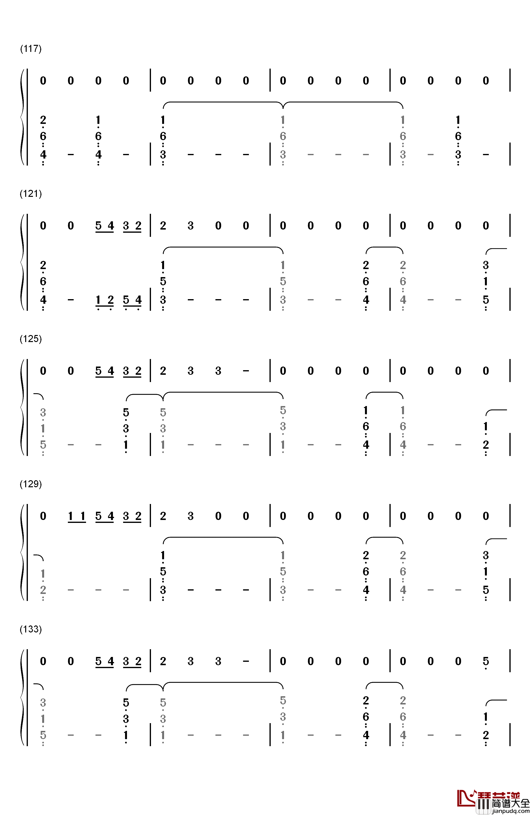 Bridges钢琴简谱_数字双手_Broods