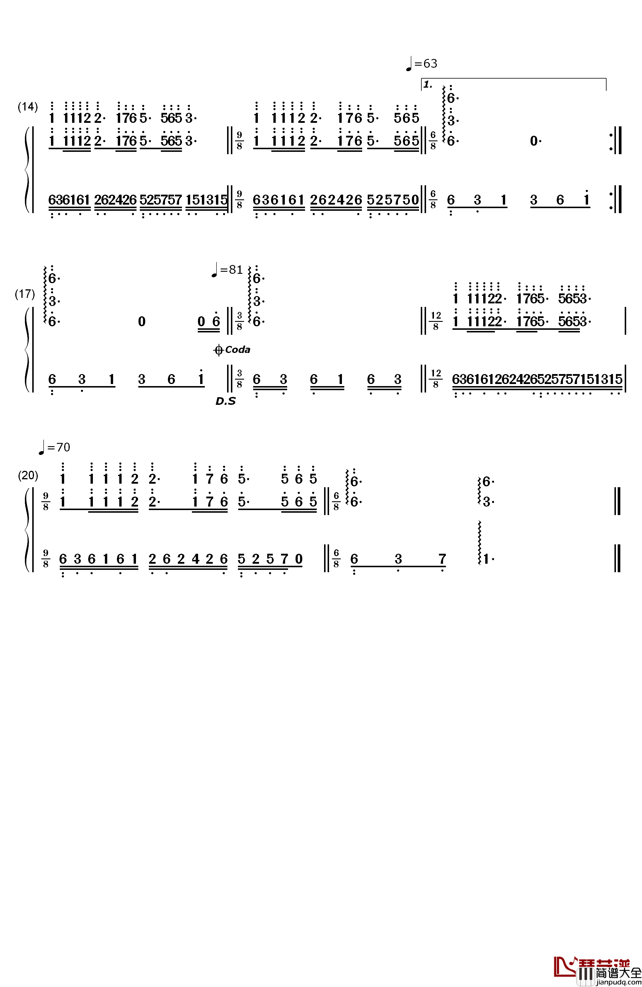 梦中的婚礼钢琴简谱_数字双手_理查德克莱德曼