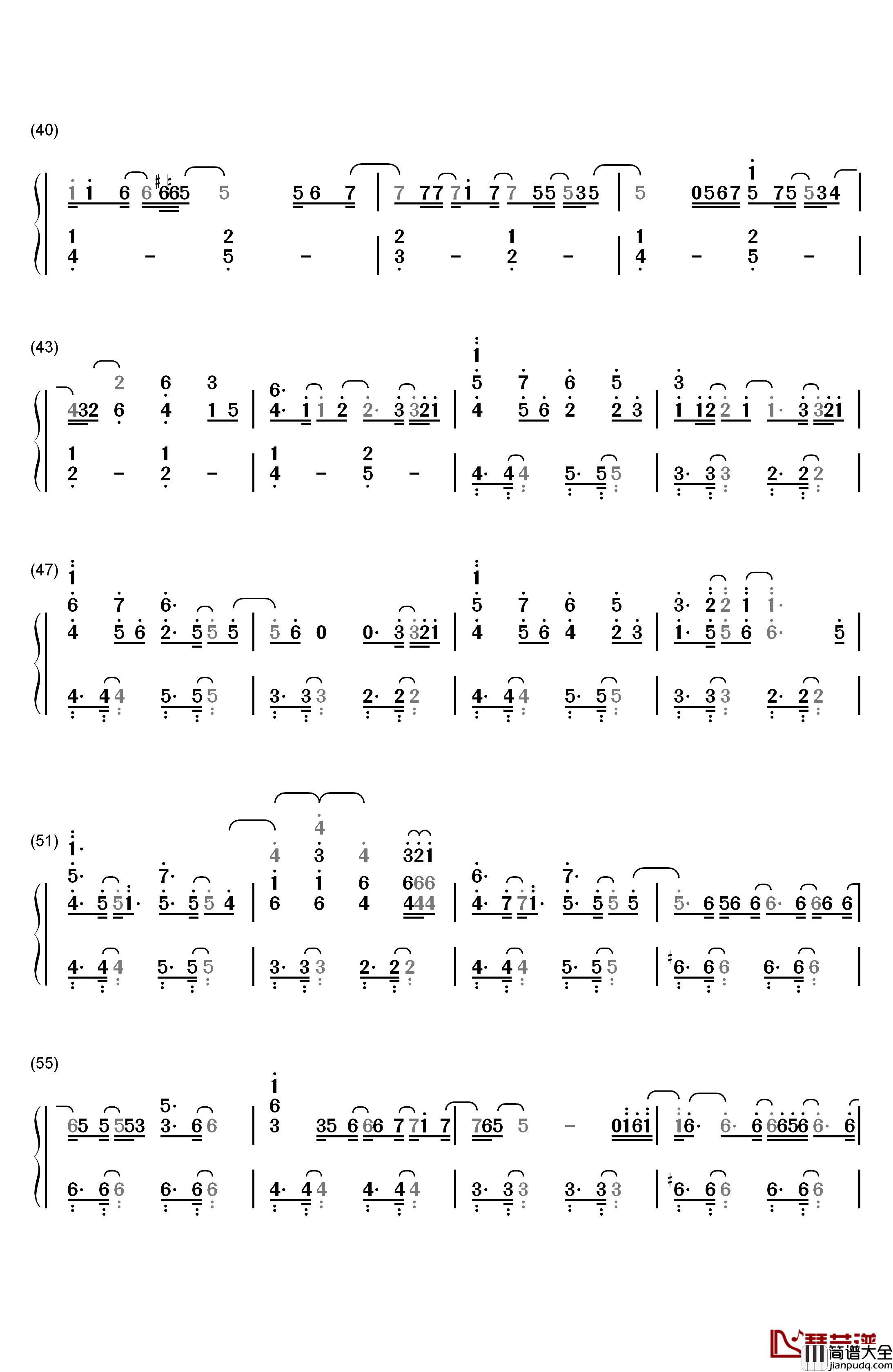 Hate_That_I_Love_You钢琴简谱_数字双手_Rihanna