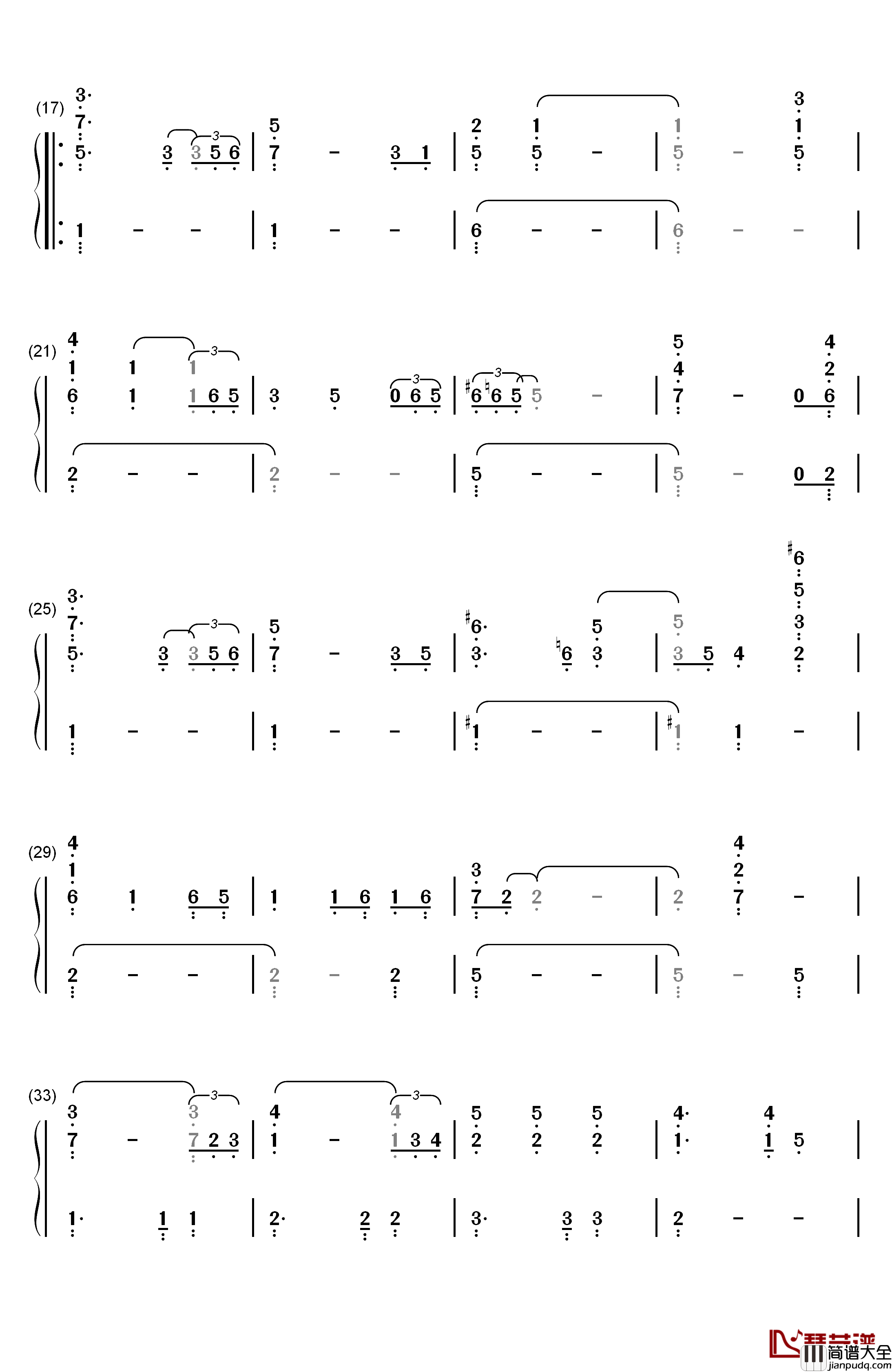 If_I_Ain't_Got_You钢琴简谱_数字双手_Alicia_Keys