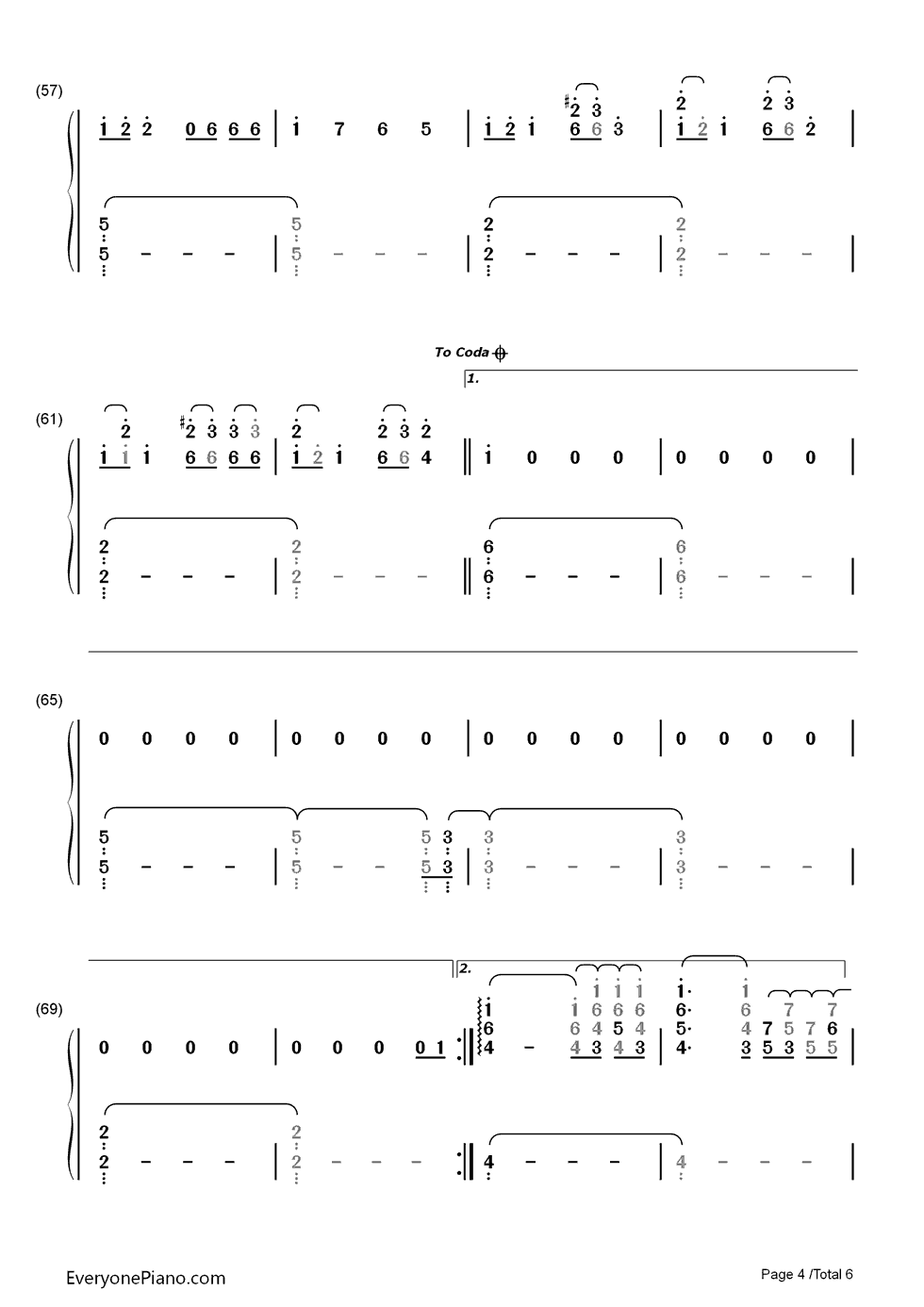 I_Miss_You钢琴简谱_数字双手_Adele