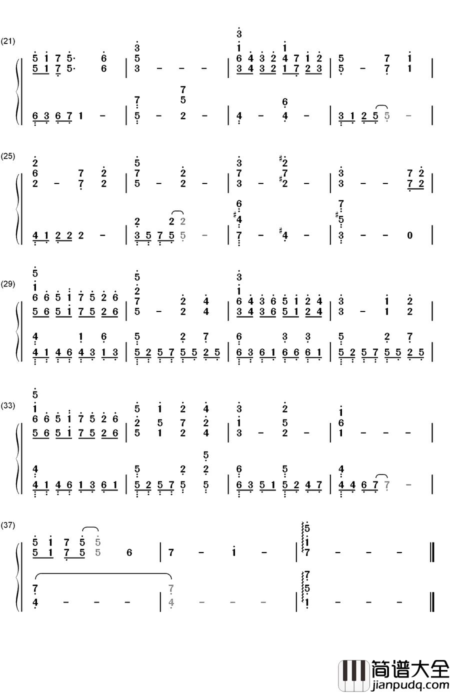 lost_my_pieces钢琴简谱_数字双手_未知