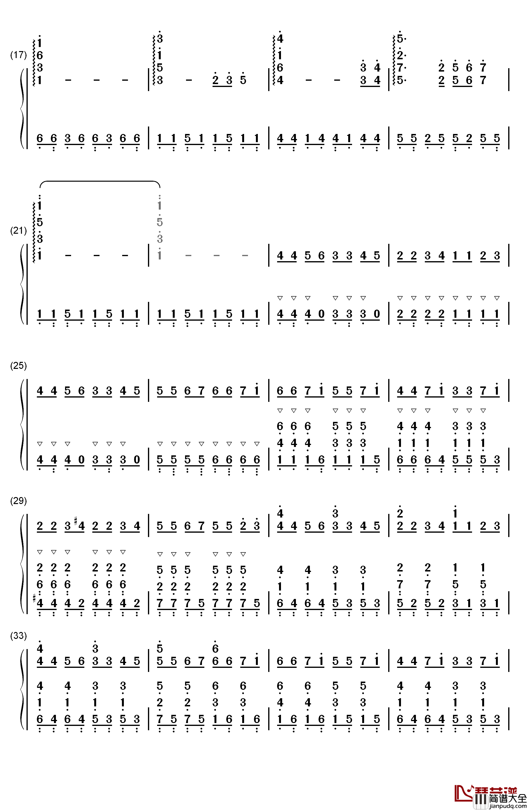 The_Sims_Theme钢琴简谱_数字双手_Steve_Jablonsky