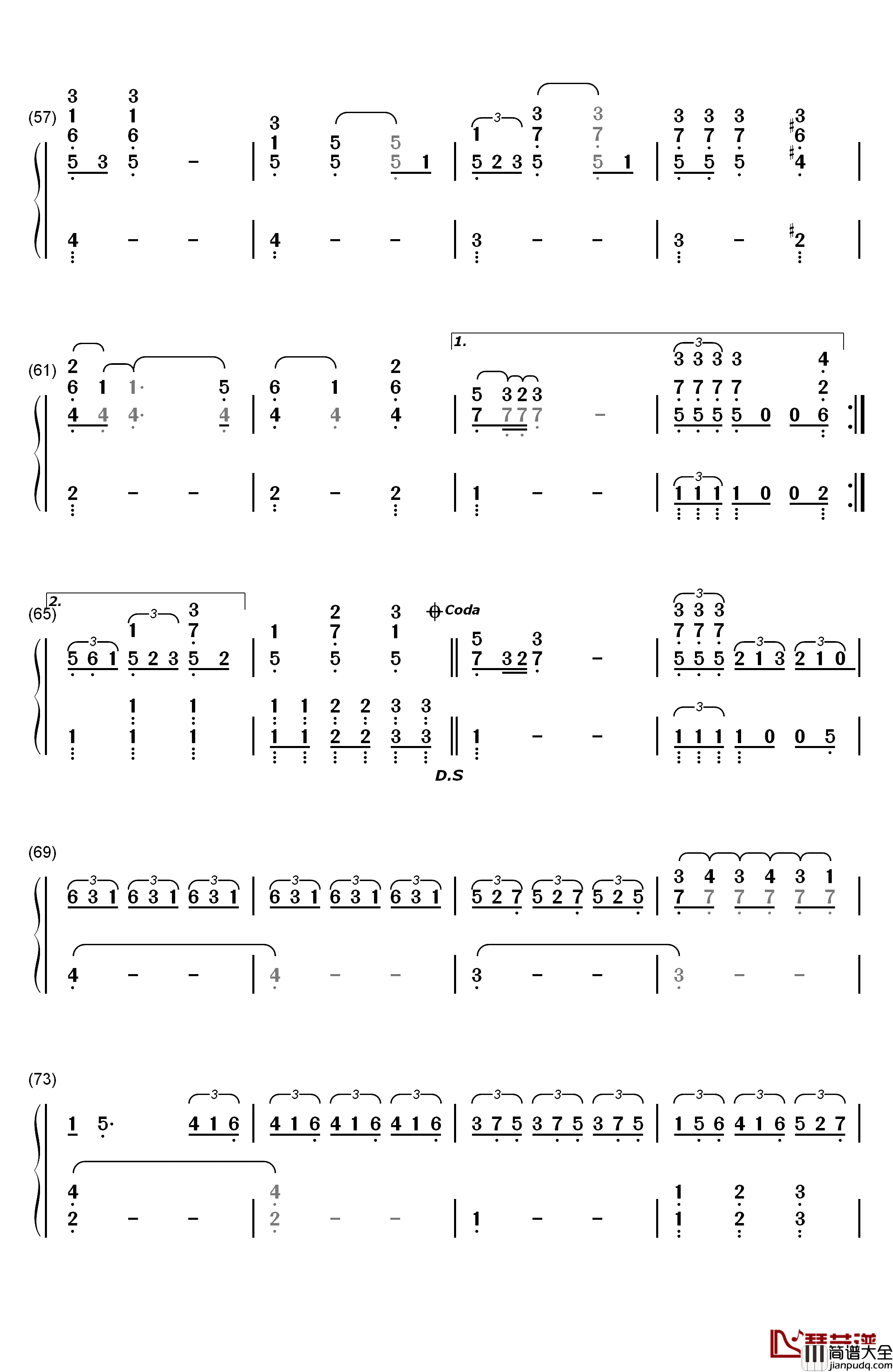 If_I_Ain't_Got_You钢琴简谱_数字双手_Alicia_Keys