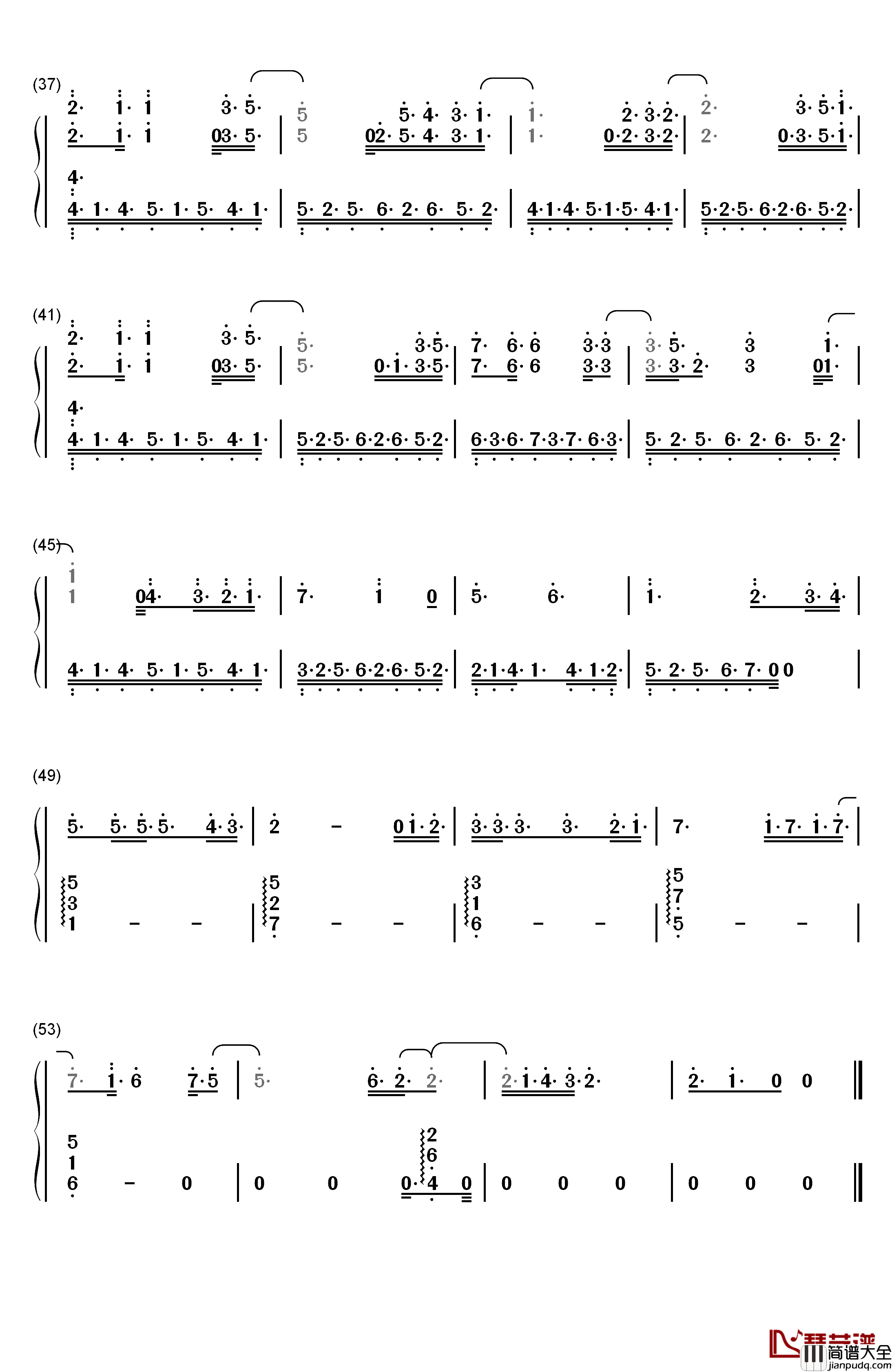 Million_Clouds钢琴简谱_数字双手_坂本真绫