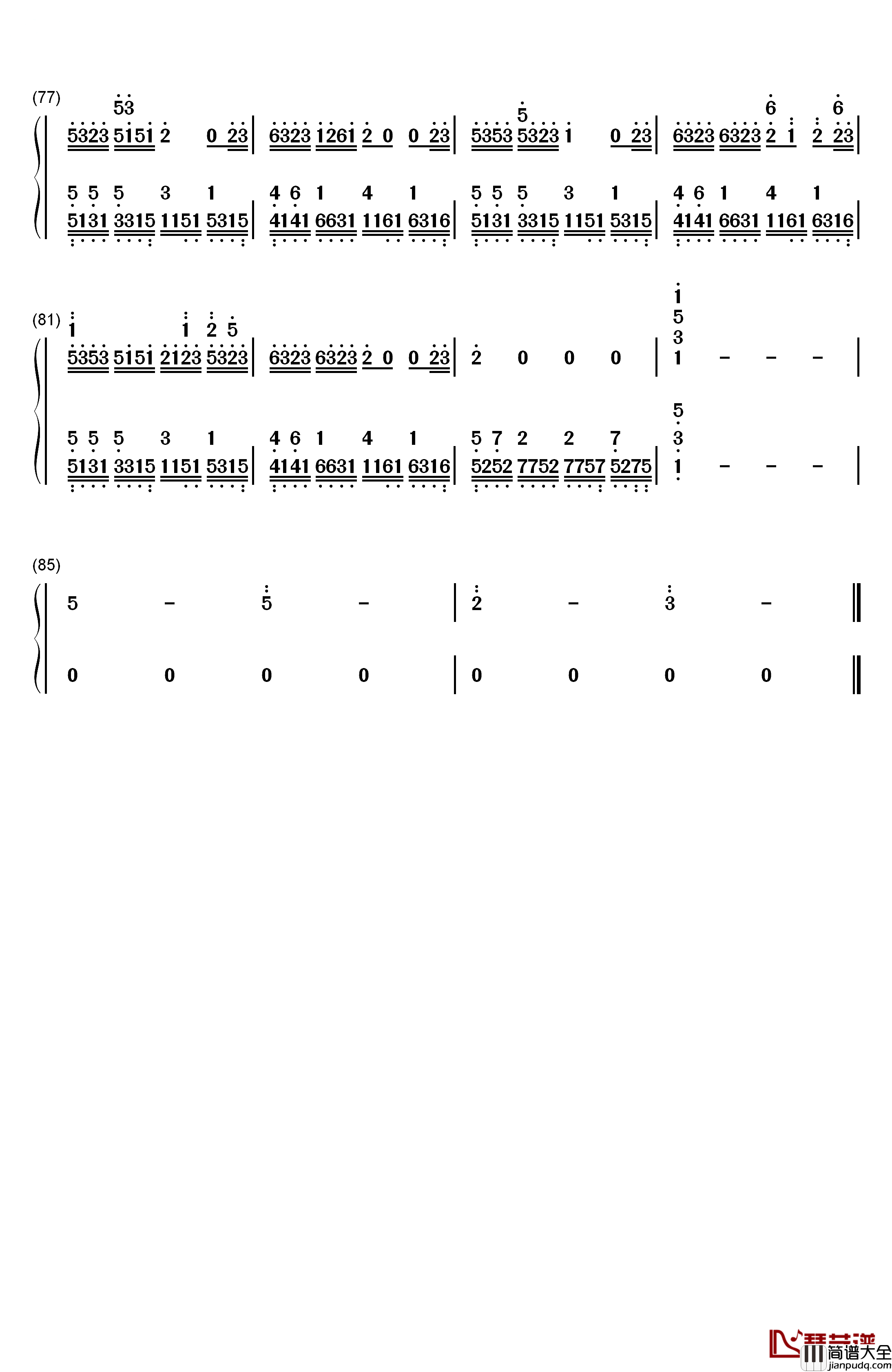 和兰花一起钢琴简谱_数字双手_Yanni__雅尼