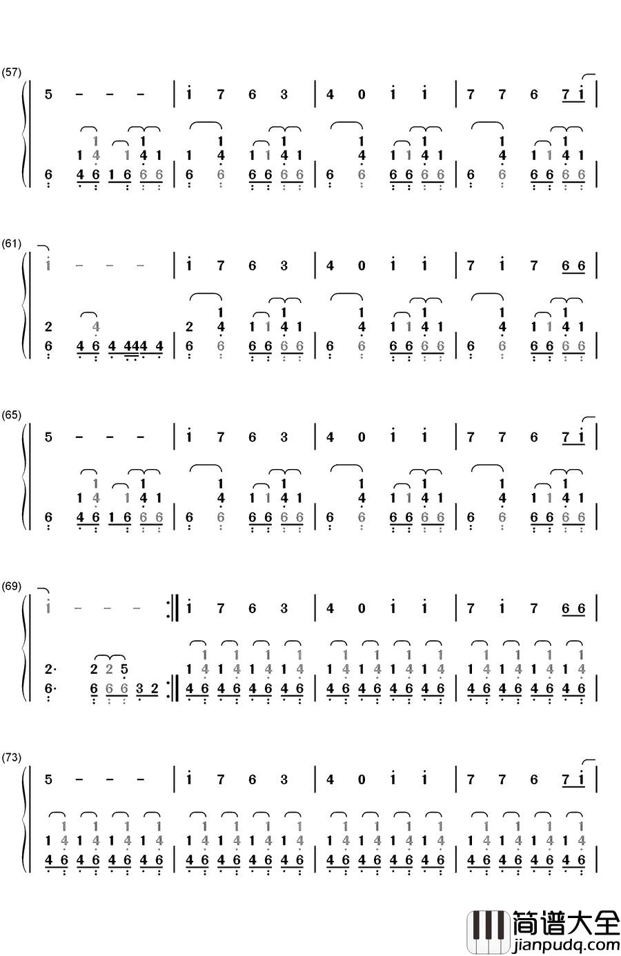 想见你（会いたかった）钢琴简谱_数字双手_AKB48