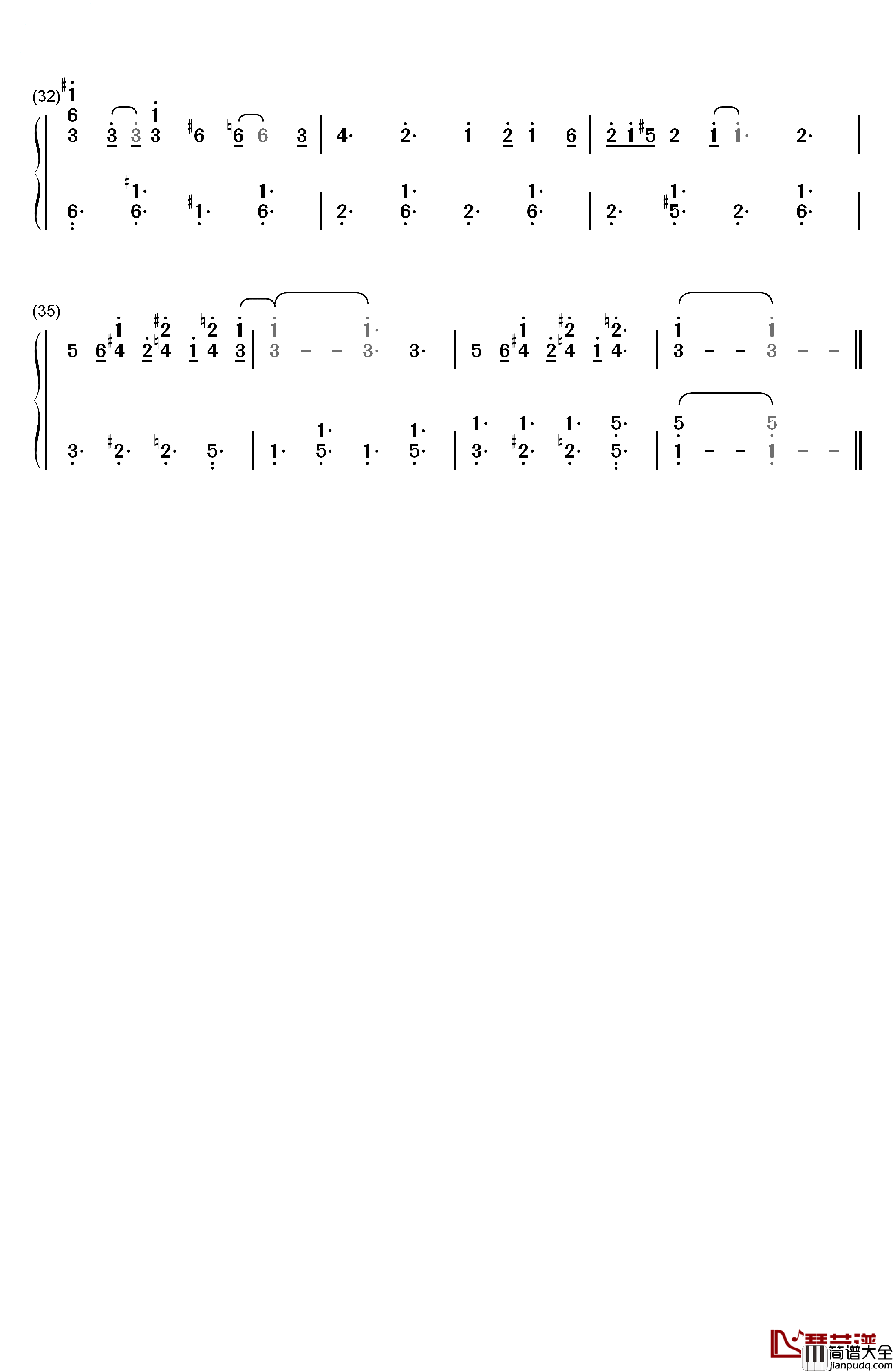 Dream_A_Little_Dream_Of_Me钢琴简谱_数字双手_Yiruma　李闰珉