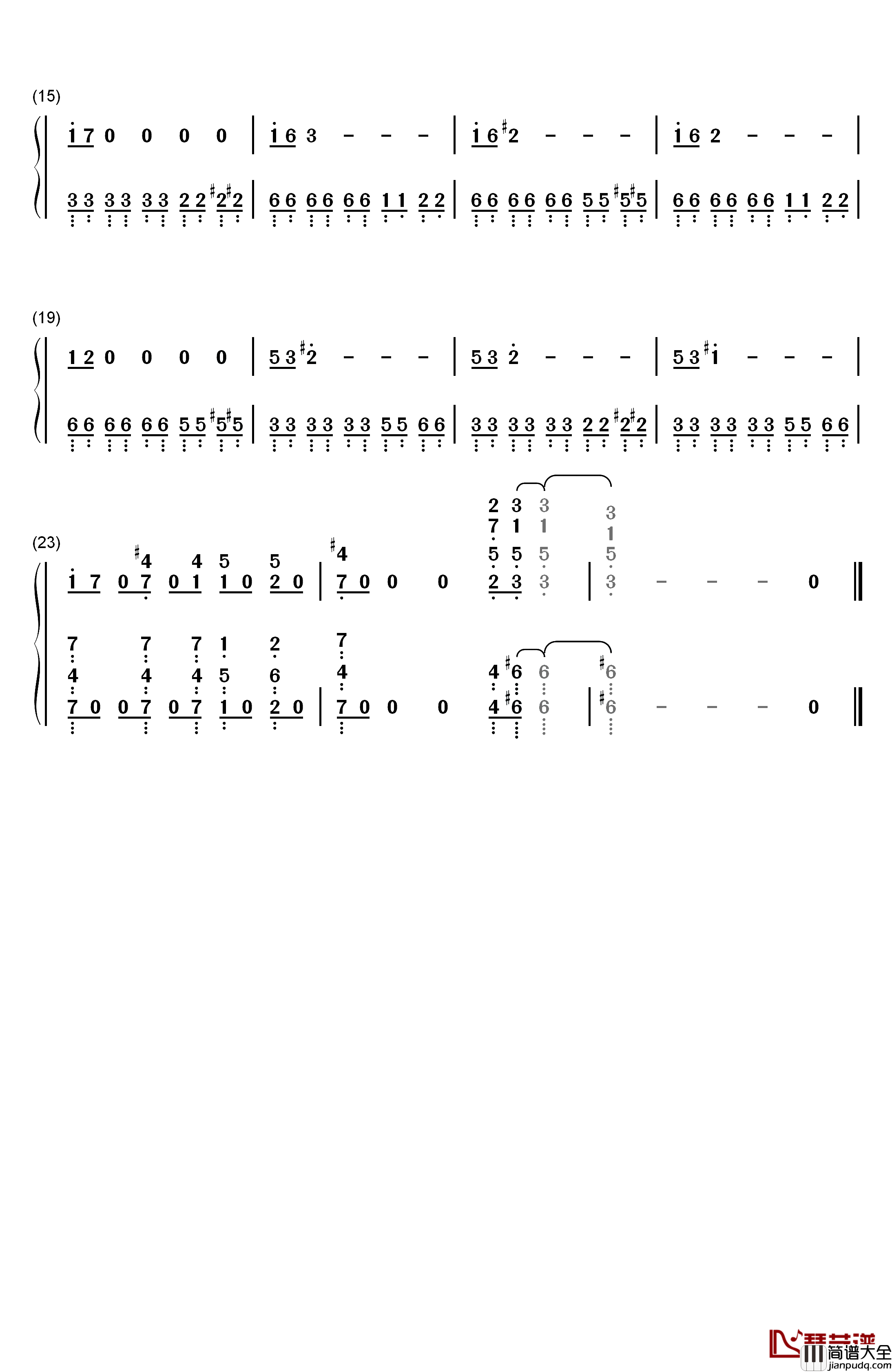 碟中谍主题曲钢琴简谱_数字双手_丹尼·艾夫曼