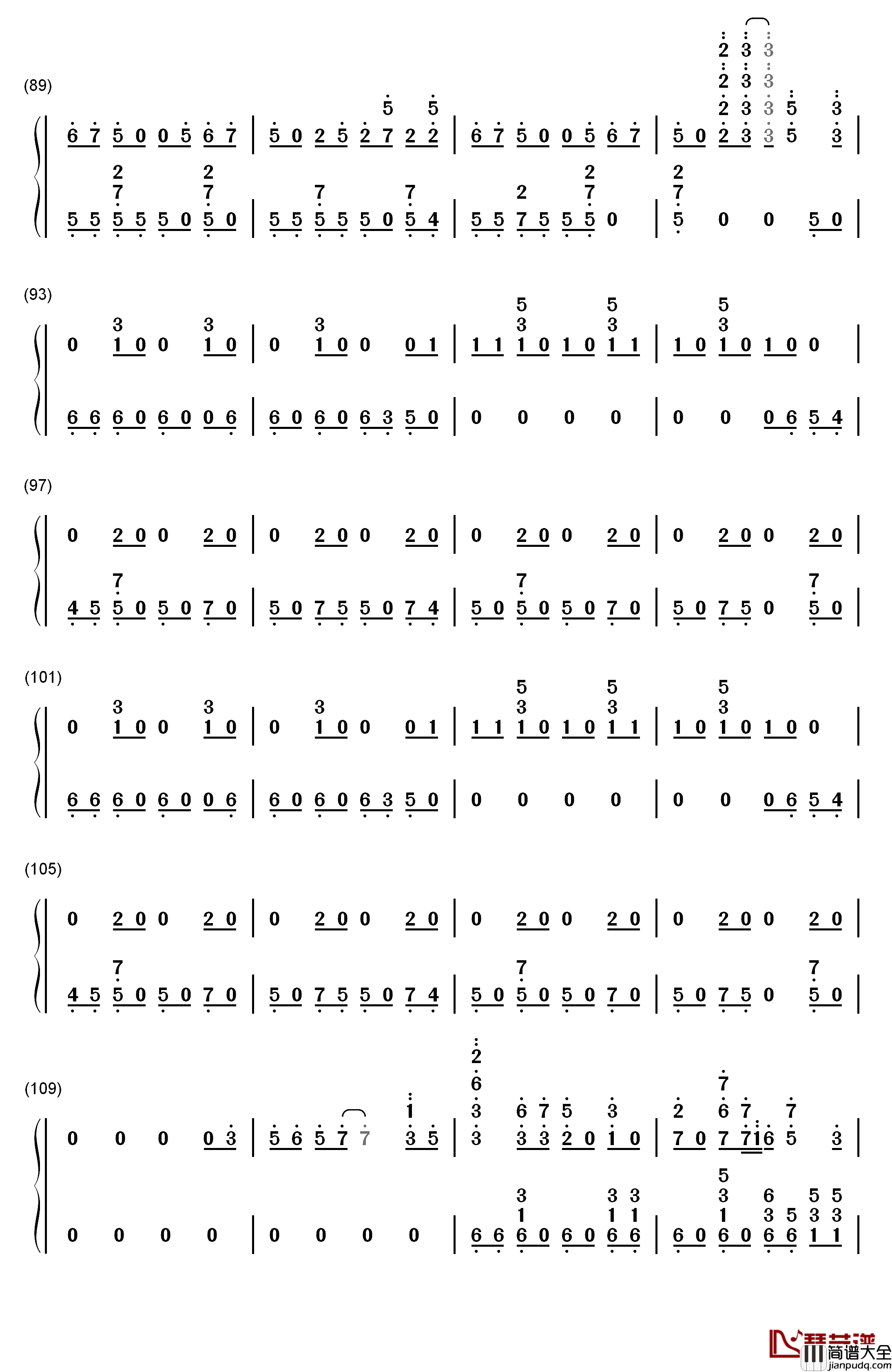 Shake_It_Off钢琴简谱_数字双手_Taylor_Swift