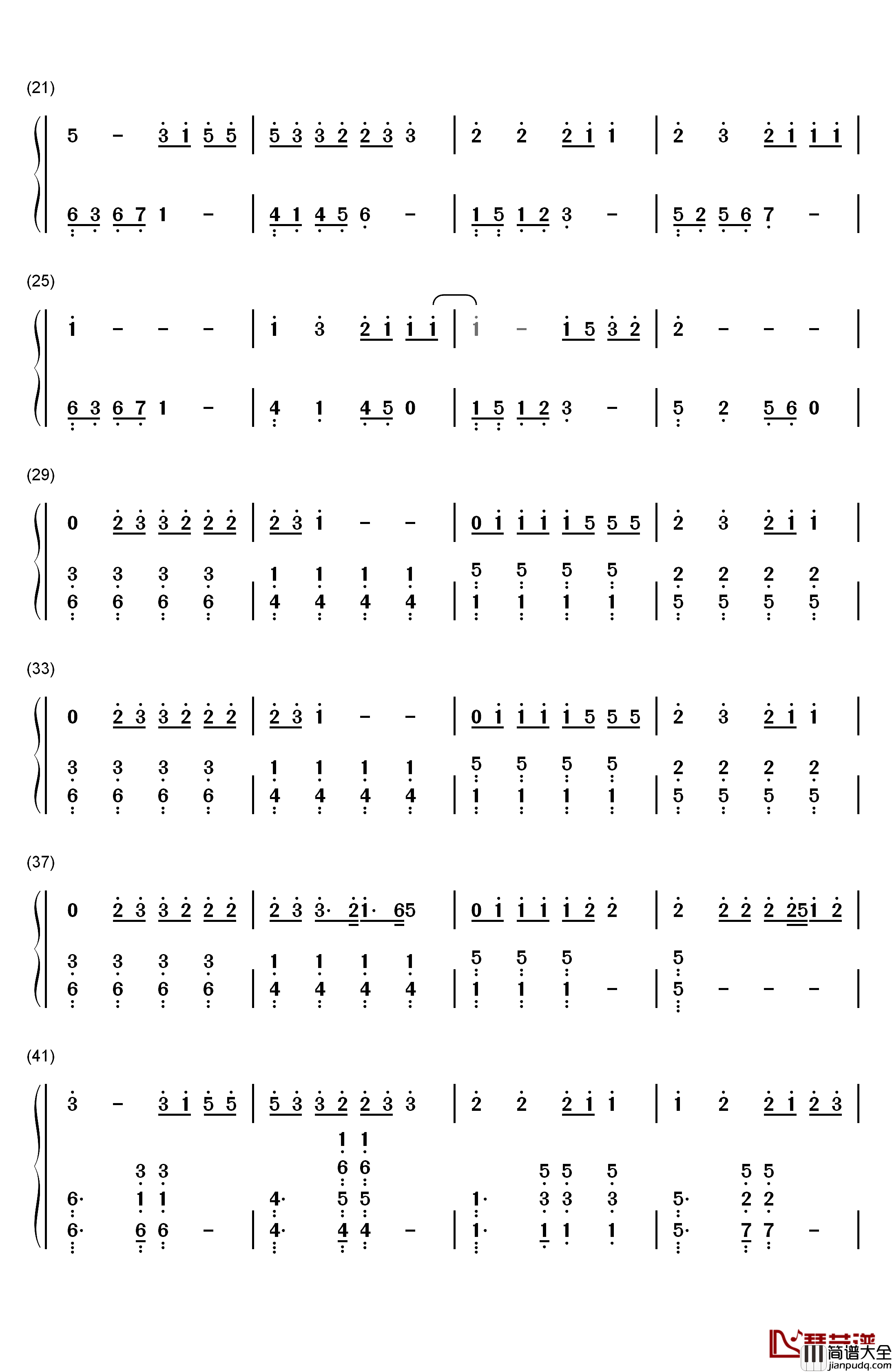 Fly钢琴简谱_数字双手_Avril_Lavigne