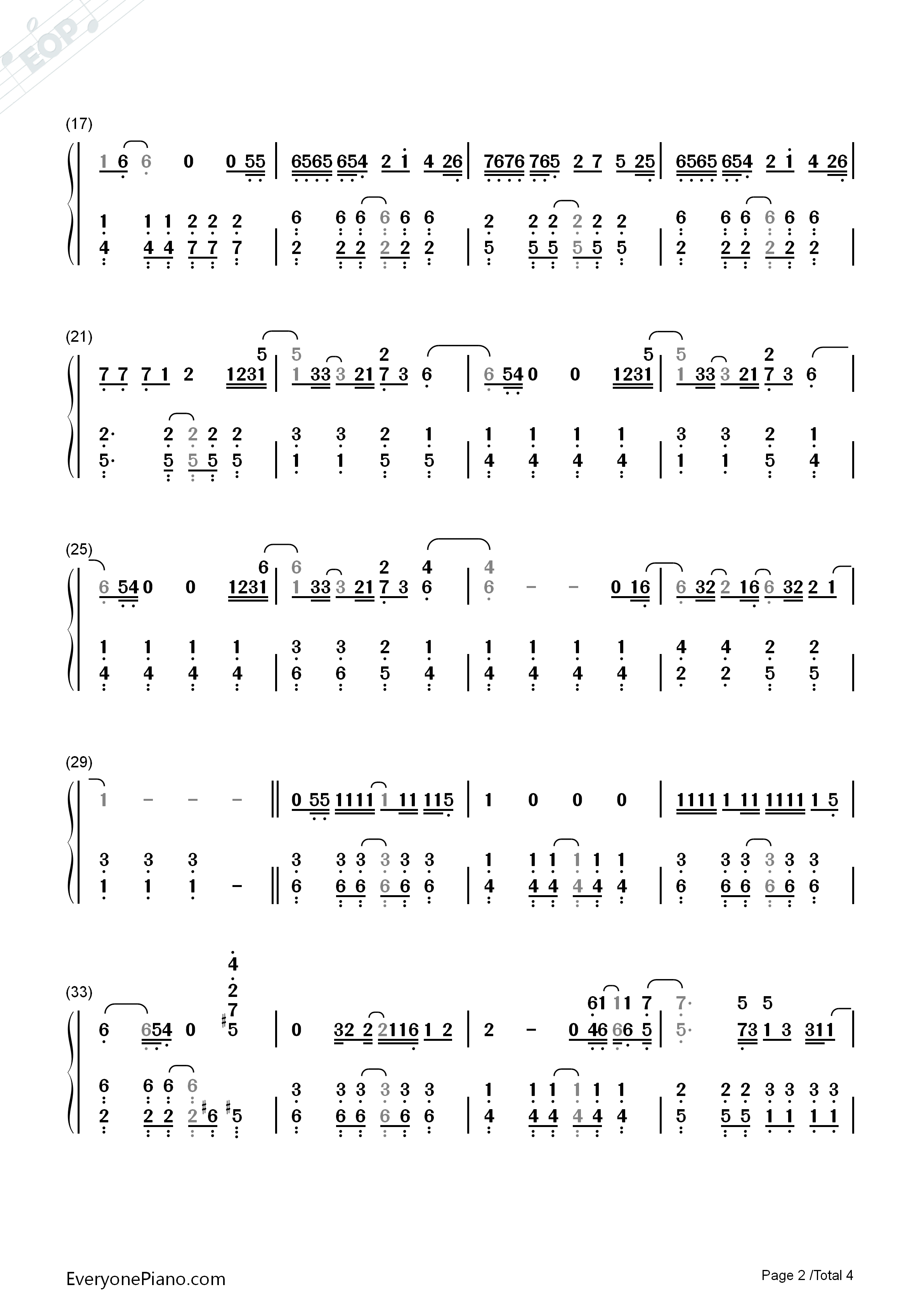 Make_Me_(Cry)钢琴简谱_Noah_Cyrus演唱