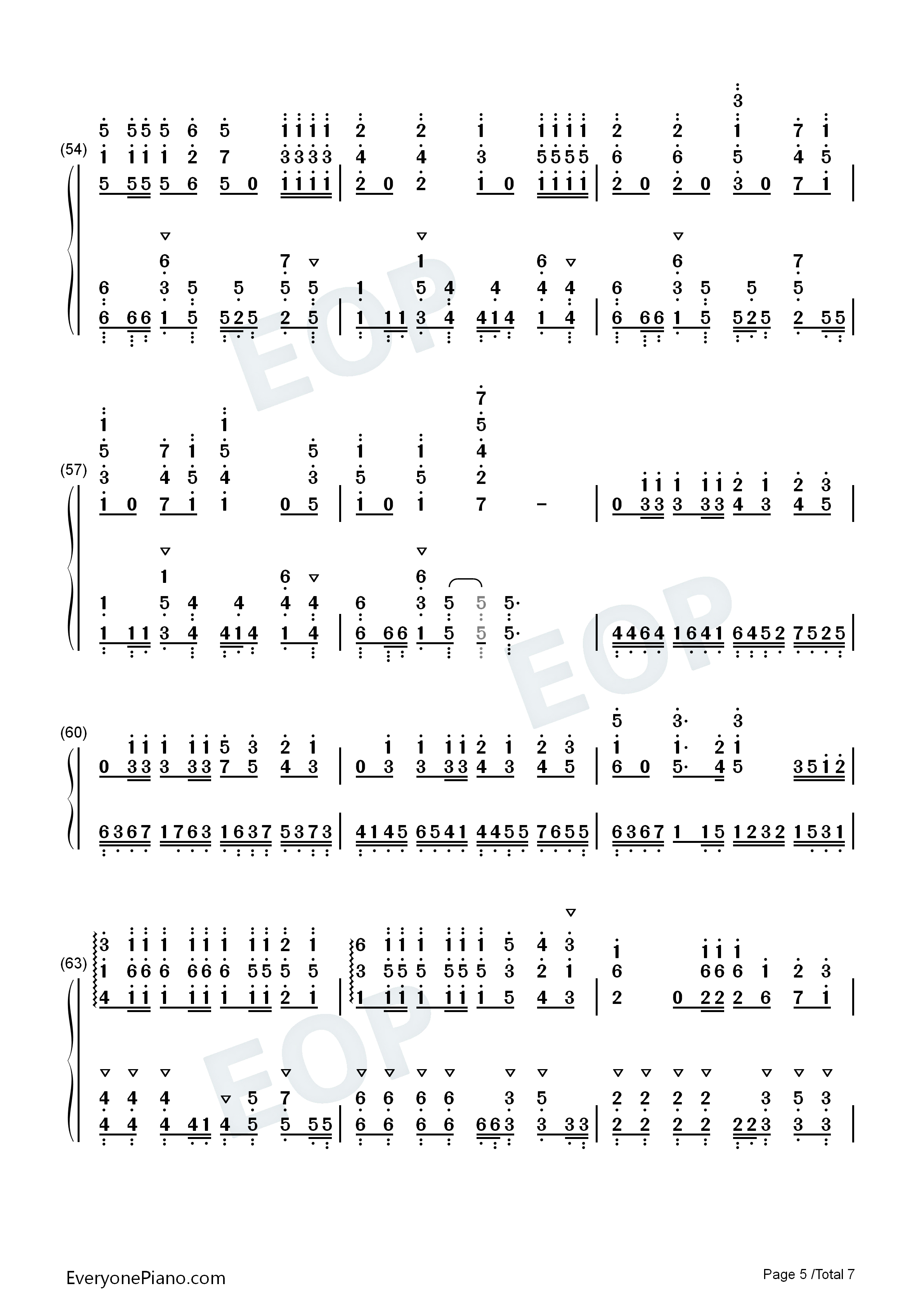 Only_one_yell钢琴简谱_9_tie演唱
